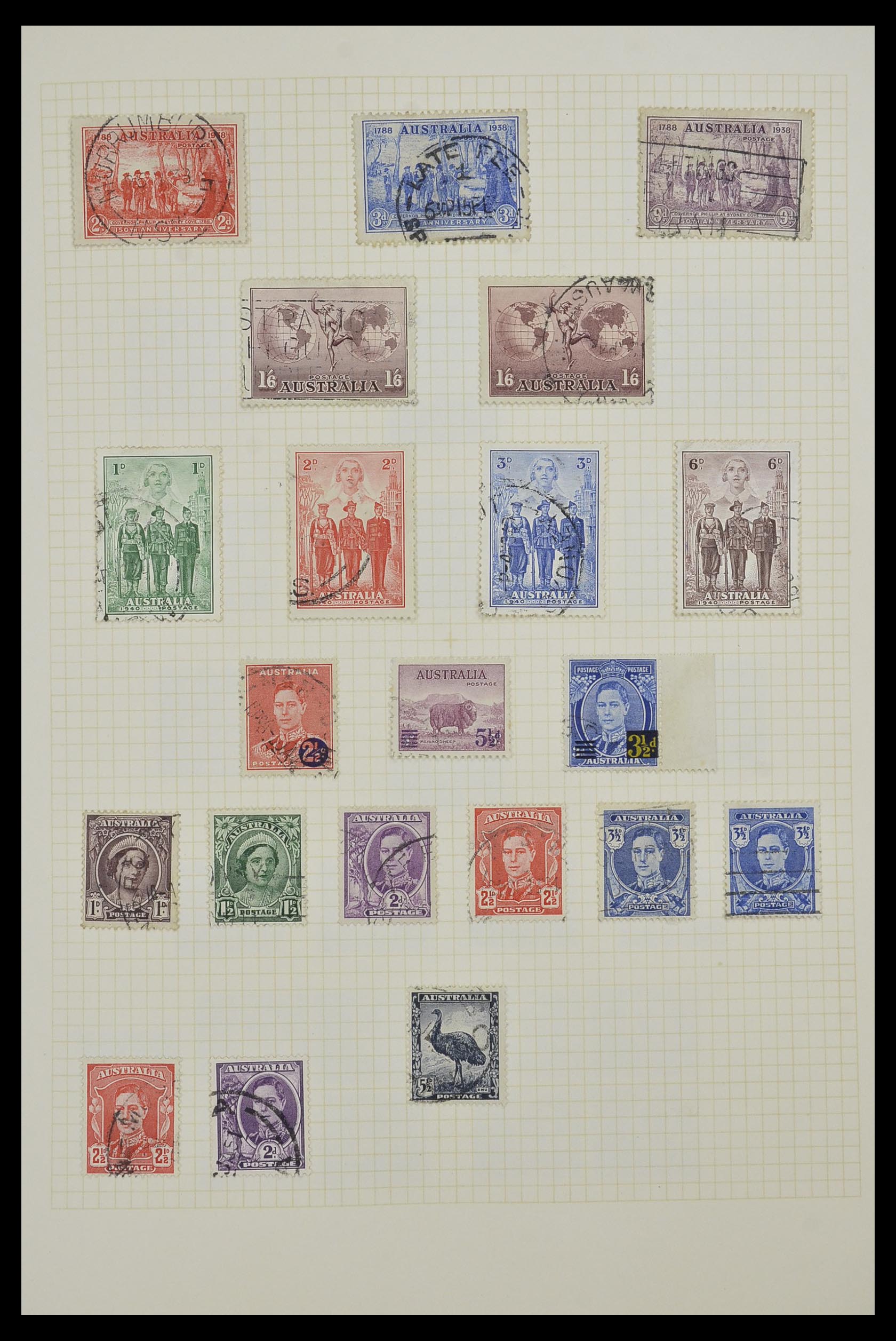 34382 004 - Postzegelverzameling 34382 Engelse koloniën 1937-2006.