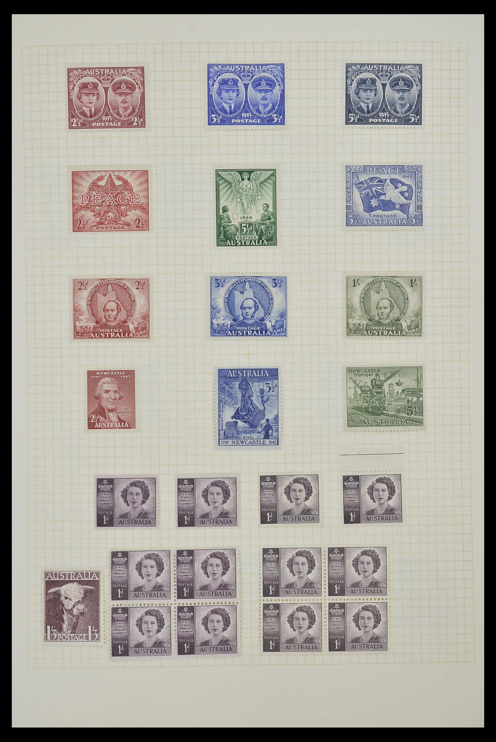 34382 005 - Postzegelverzameling 34382 Engelse koloniën 1937-2006.