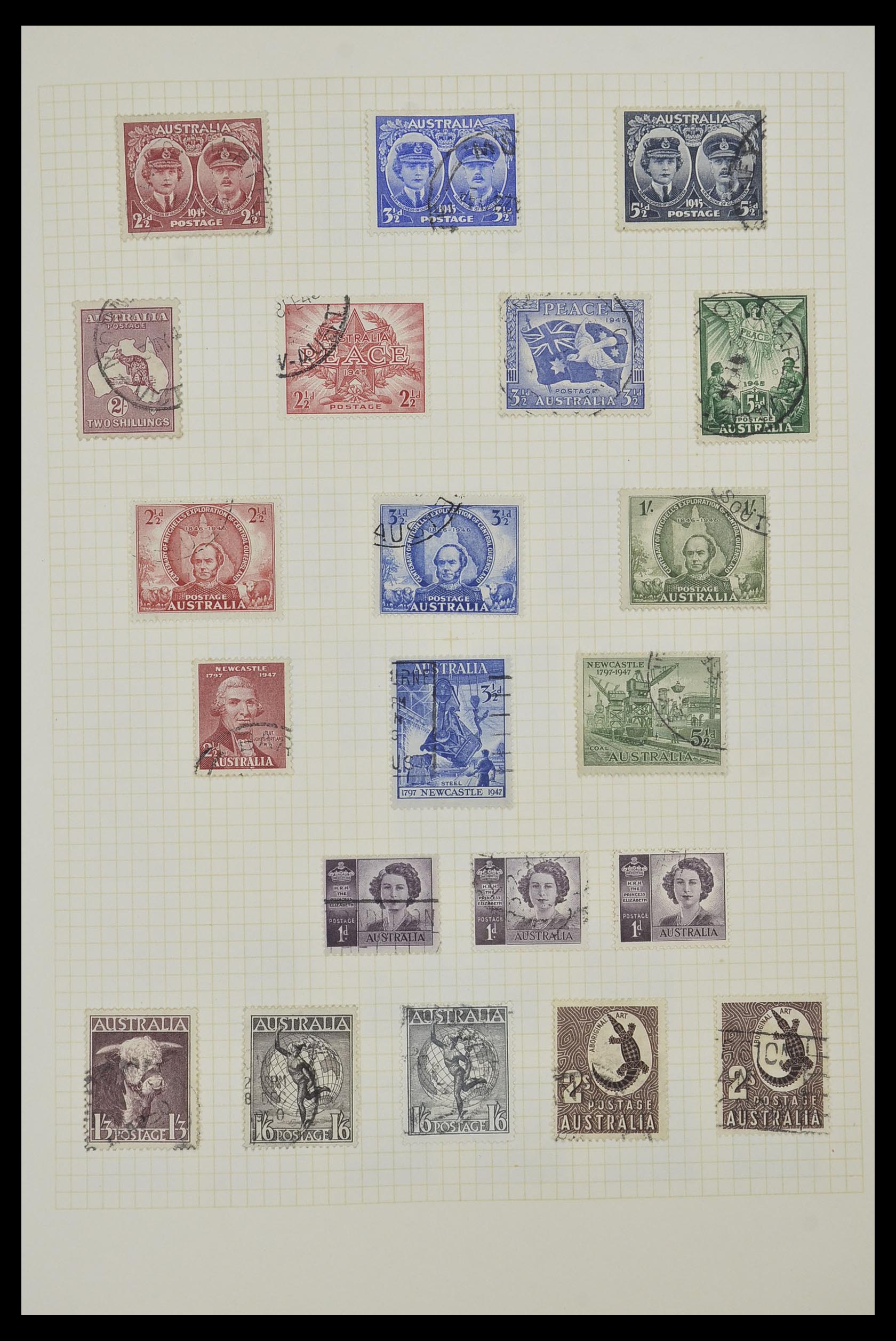 34382 006 - Postzegelverzameling 34382 Engelse koloniën 1937-2006.