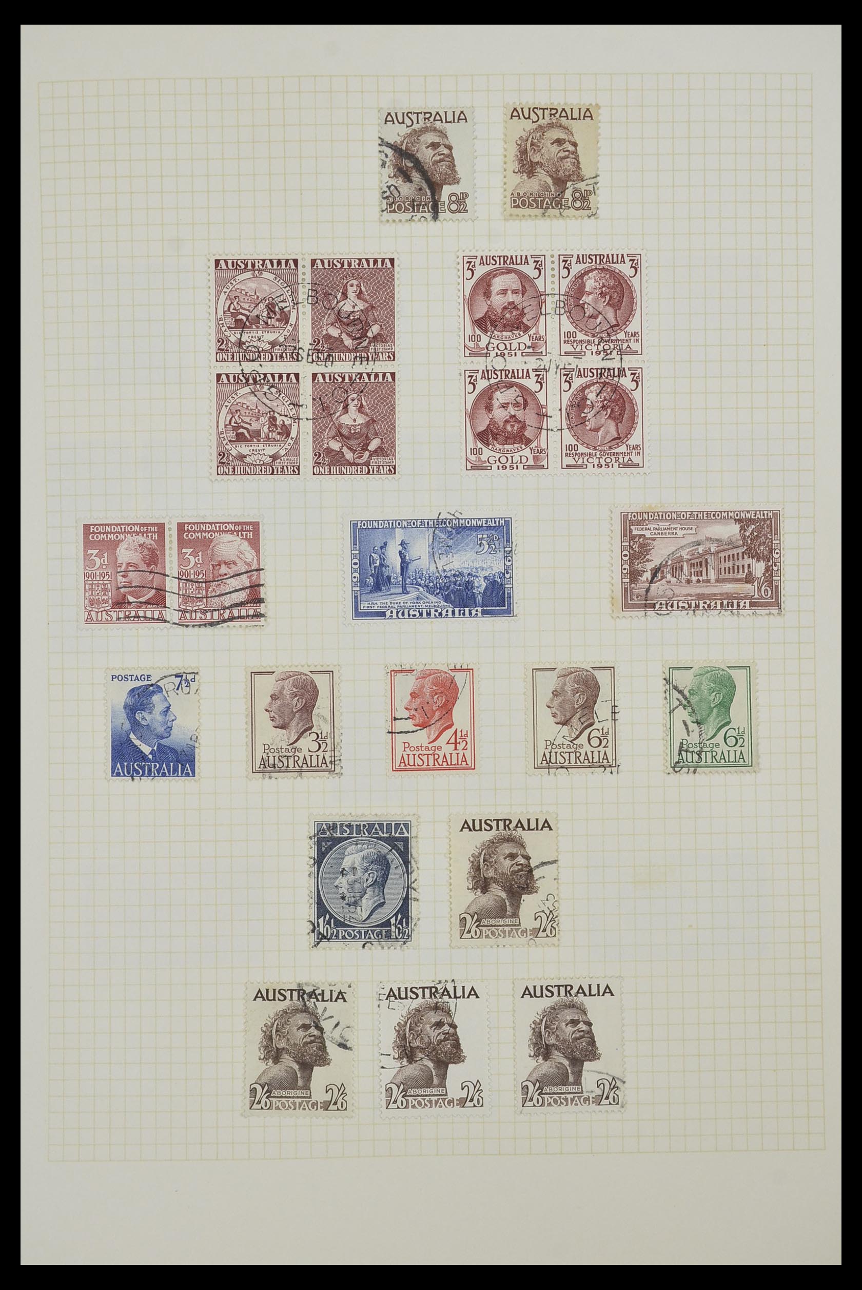 34382 010 - Postzegelverzameling 34382 Engelse koloniën 1937-2006.