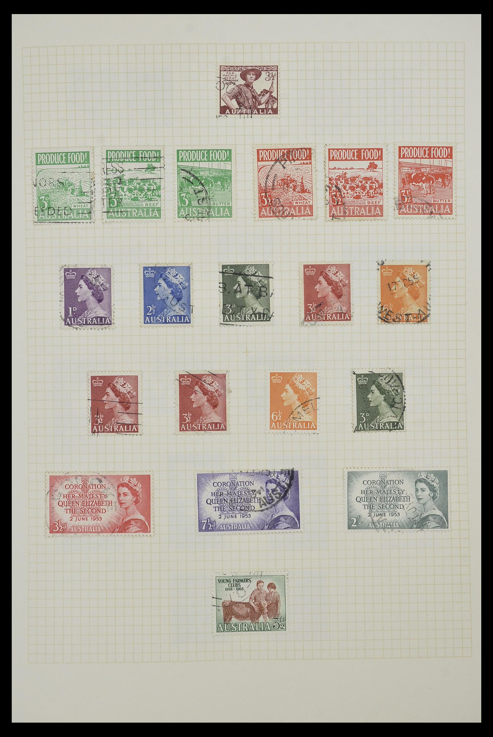 34382 012 - Postzegelverzameling 34382 Engelse koloniën 1937-2006.