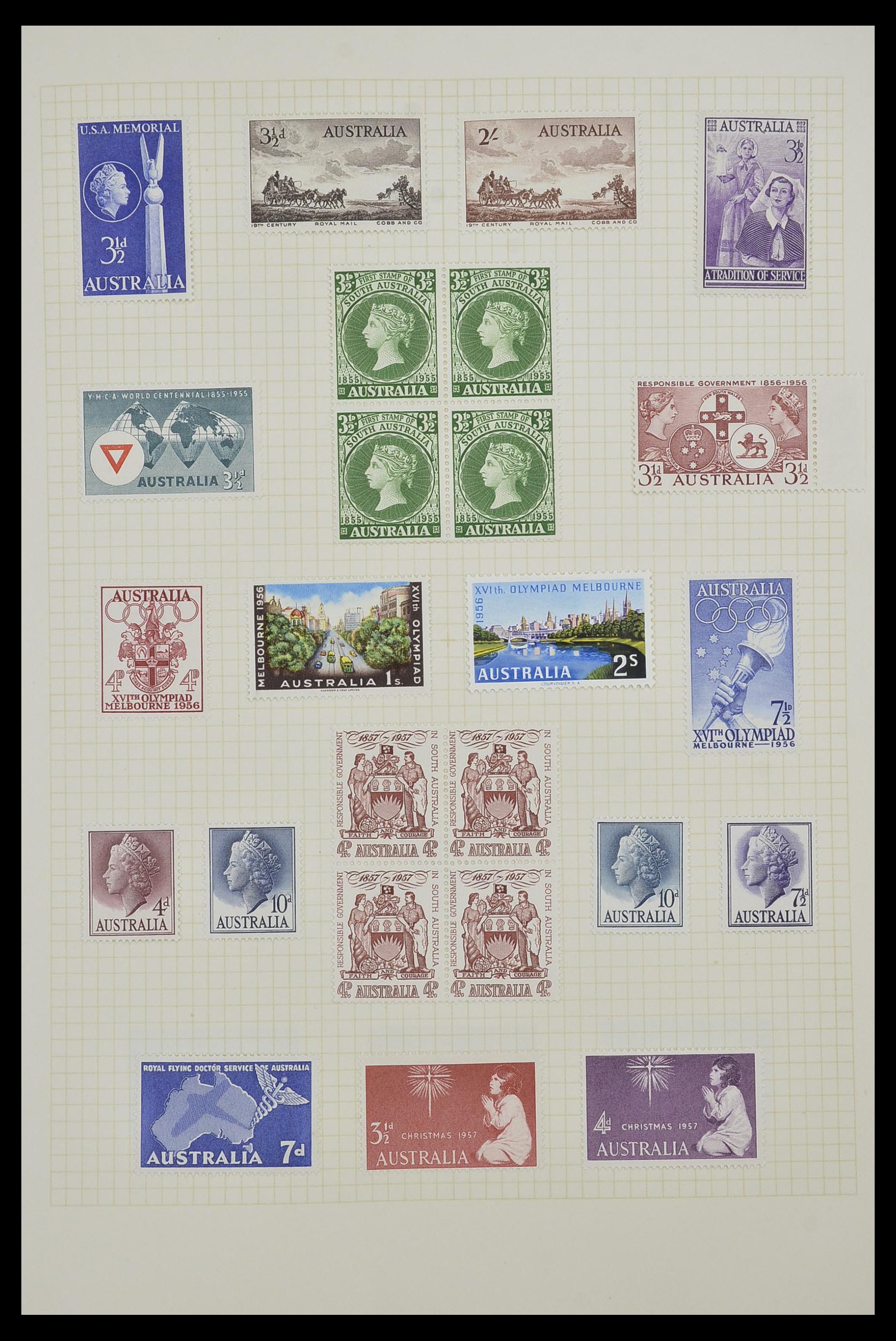 34382 015 - Postzegelverzameling 34382 Engelse koloniën 1937-2006.