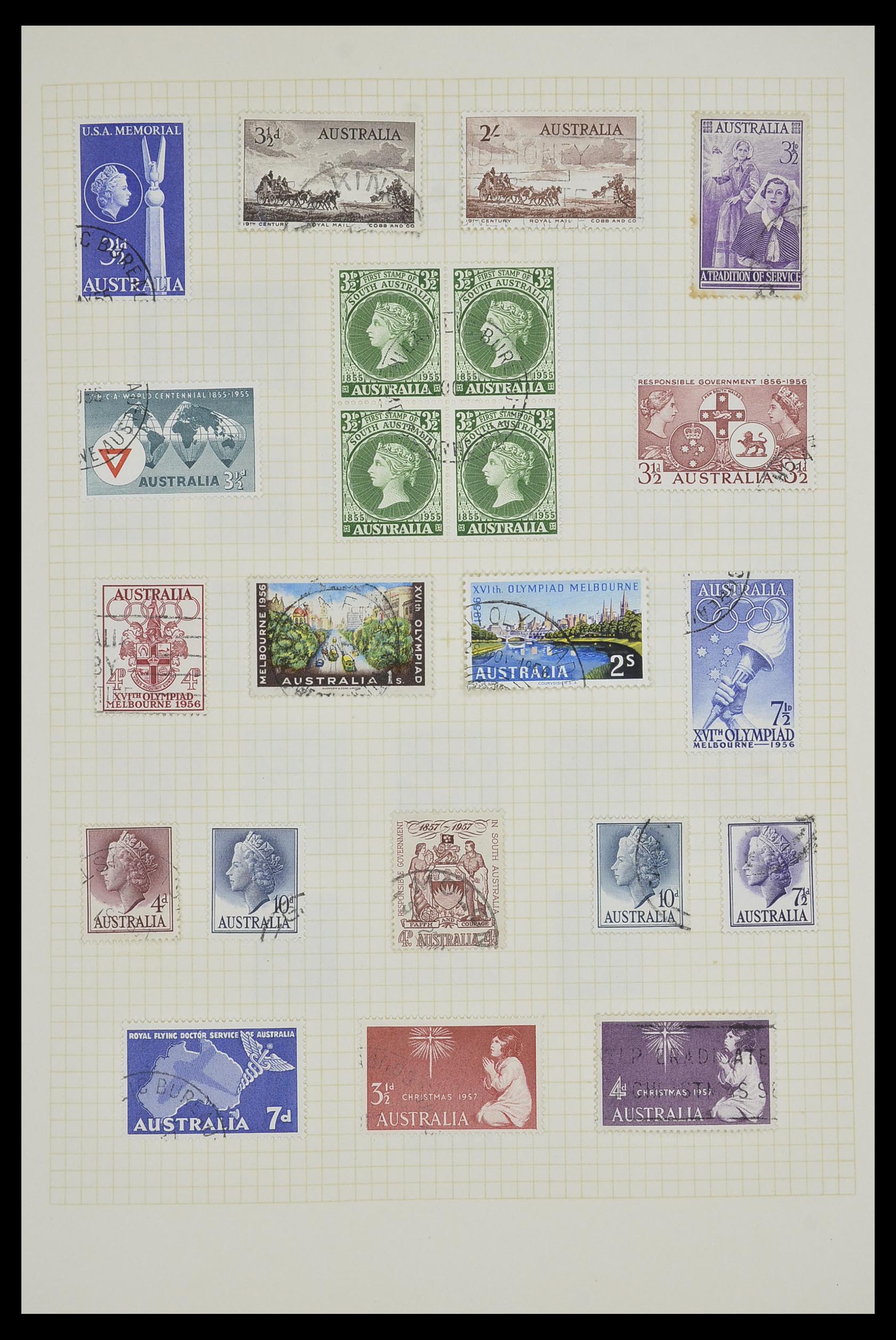 34382 016 - Postzegelverzameling 34382 Engelse koloniën 1937-2006.