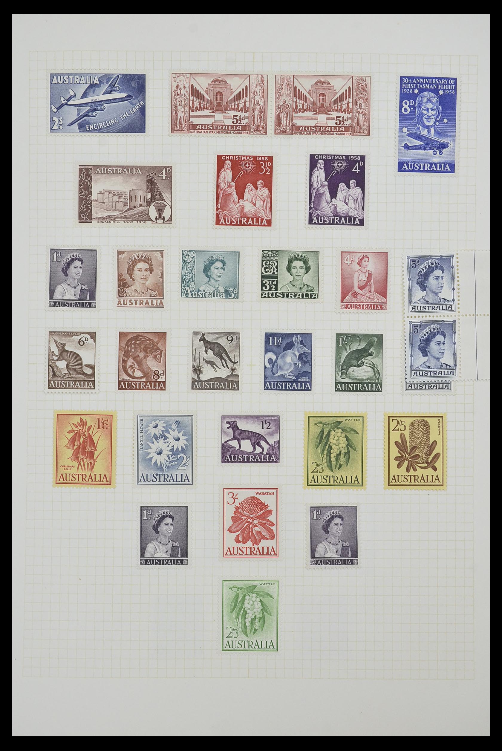 34382 017 - Postzegelverzameling 34382 Engelse koloniën 1937-2006.