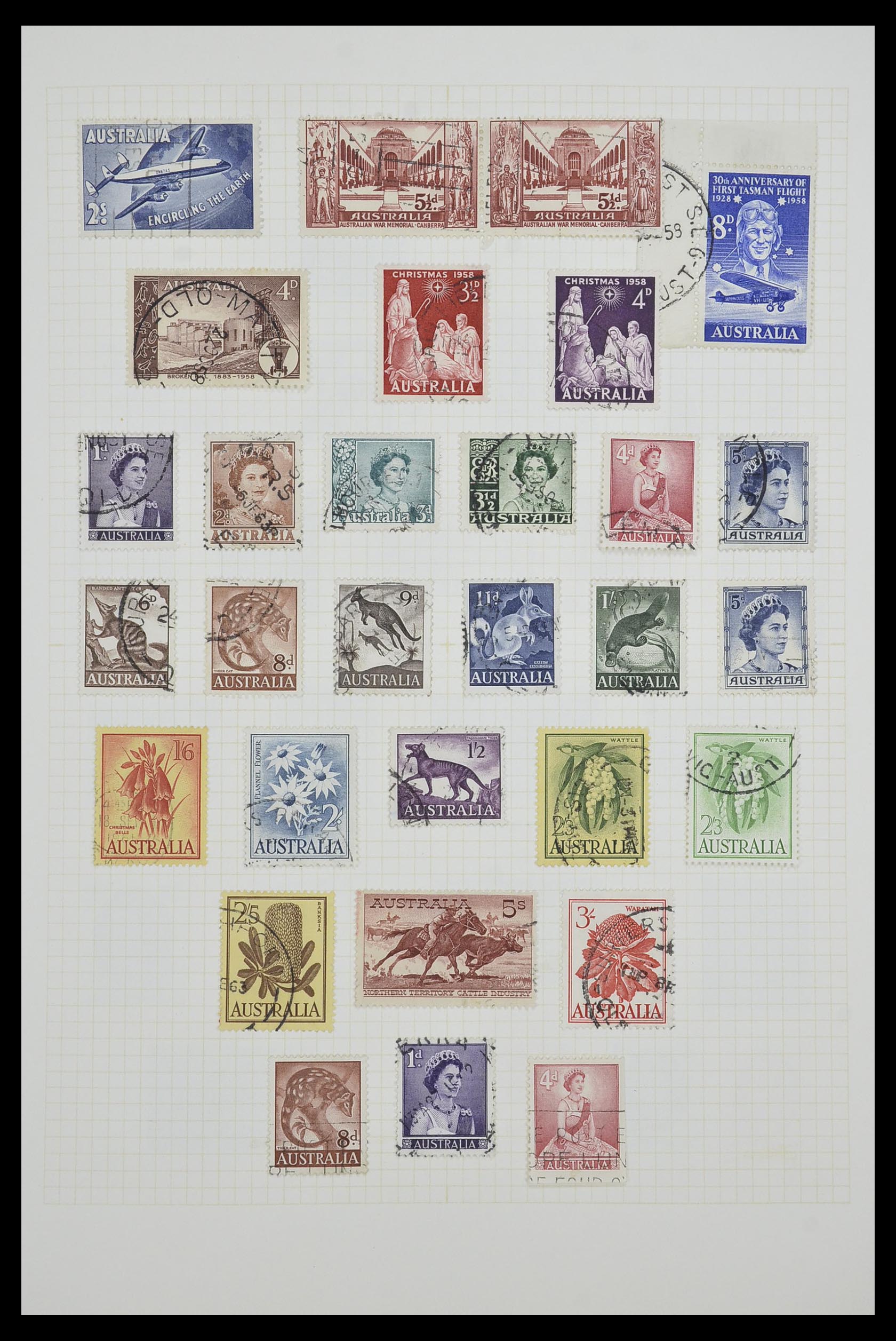 34382 018 - Postzegelverzameling 34382 Engelse koloniën 1937-2006.