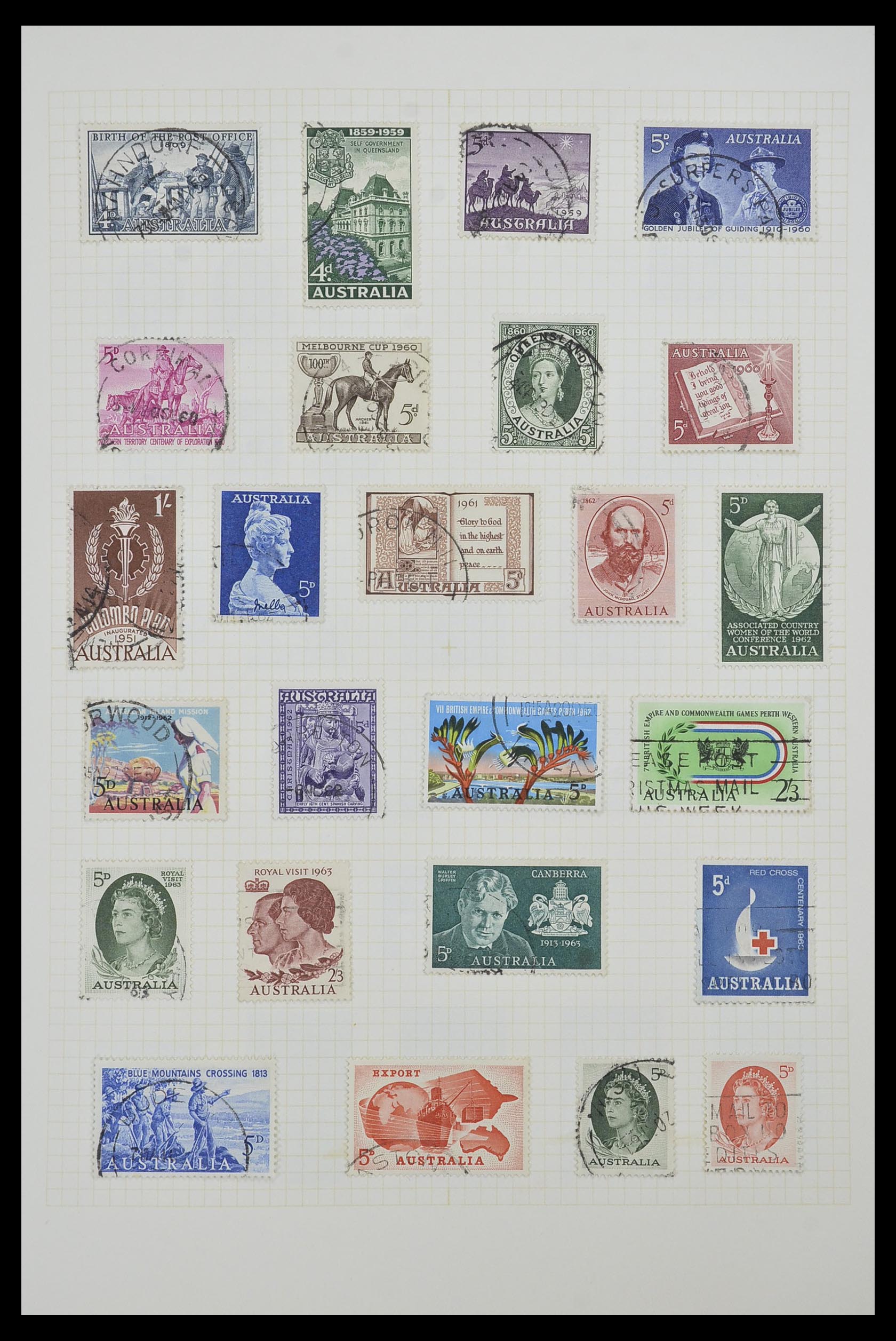 34382 020 - Postzegelverzameling 34382 Engelse koloniën 1937-2006.