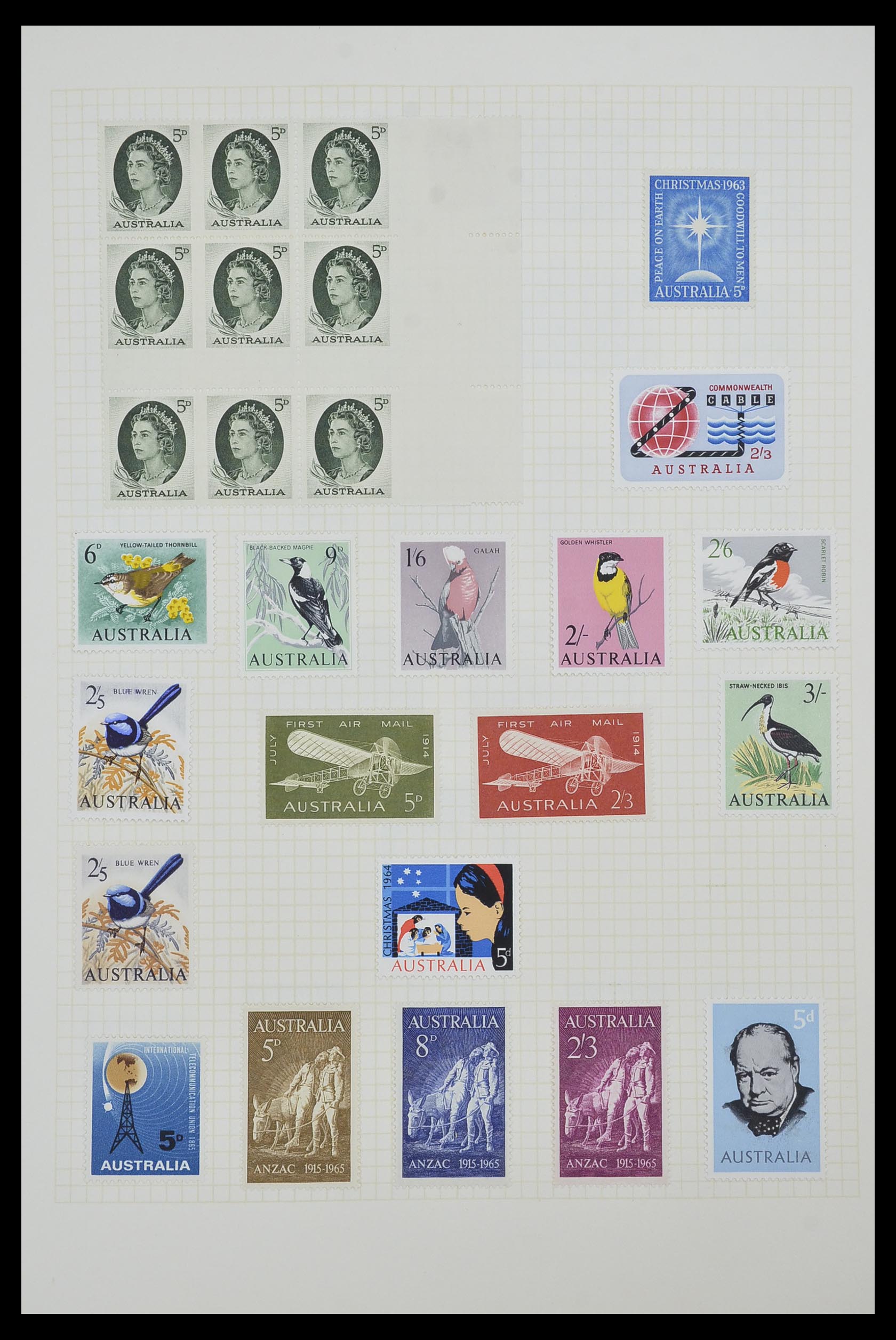 34382 021 - Postzegelverzameling 34382 Engelse koloniën 1937-2006.