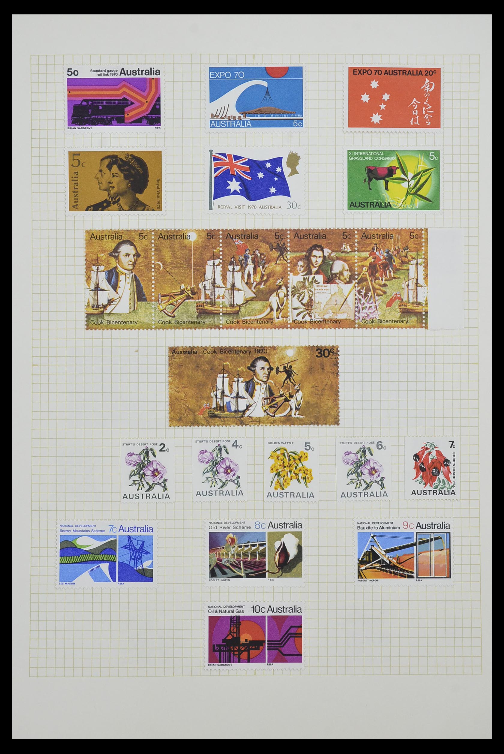 34382 029 - Postzegelverzameling 34382 Engelse koloniën 1937-2006.