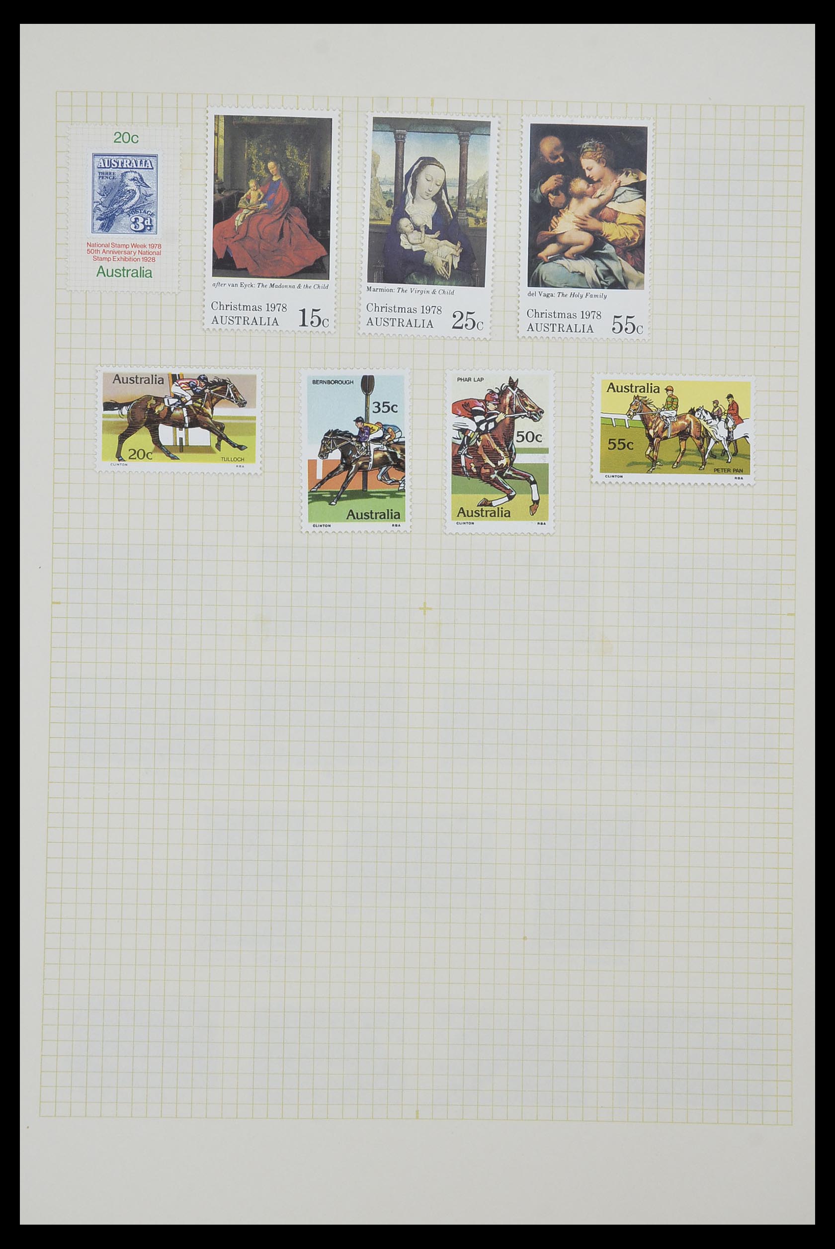 34382 052 - Postzegelverzameling 34382 Engelse koloniën 1937-2006.