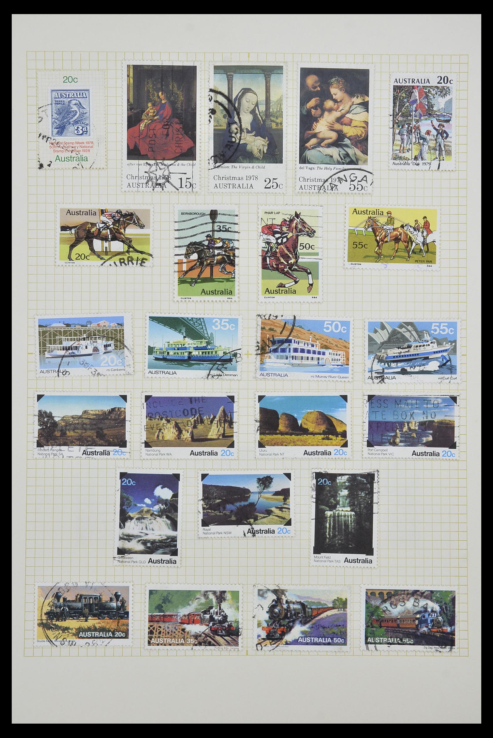 34382 053 - Postzegelverzameling 34382 Engelse koloniën 1937-2006.