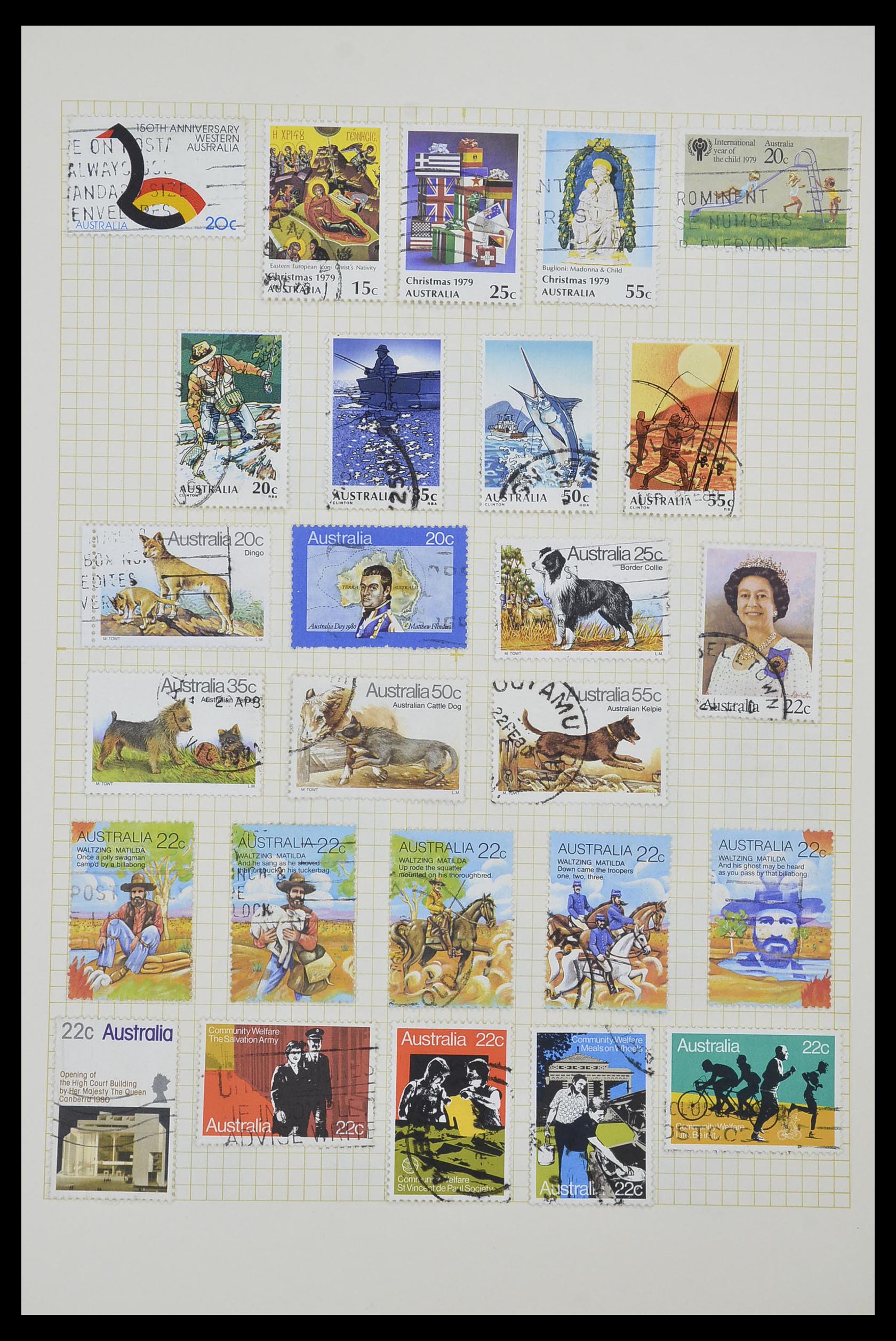 34382 055 - Postzegelverzameling 34382 Engelse koloniën 1937-2006.