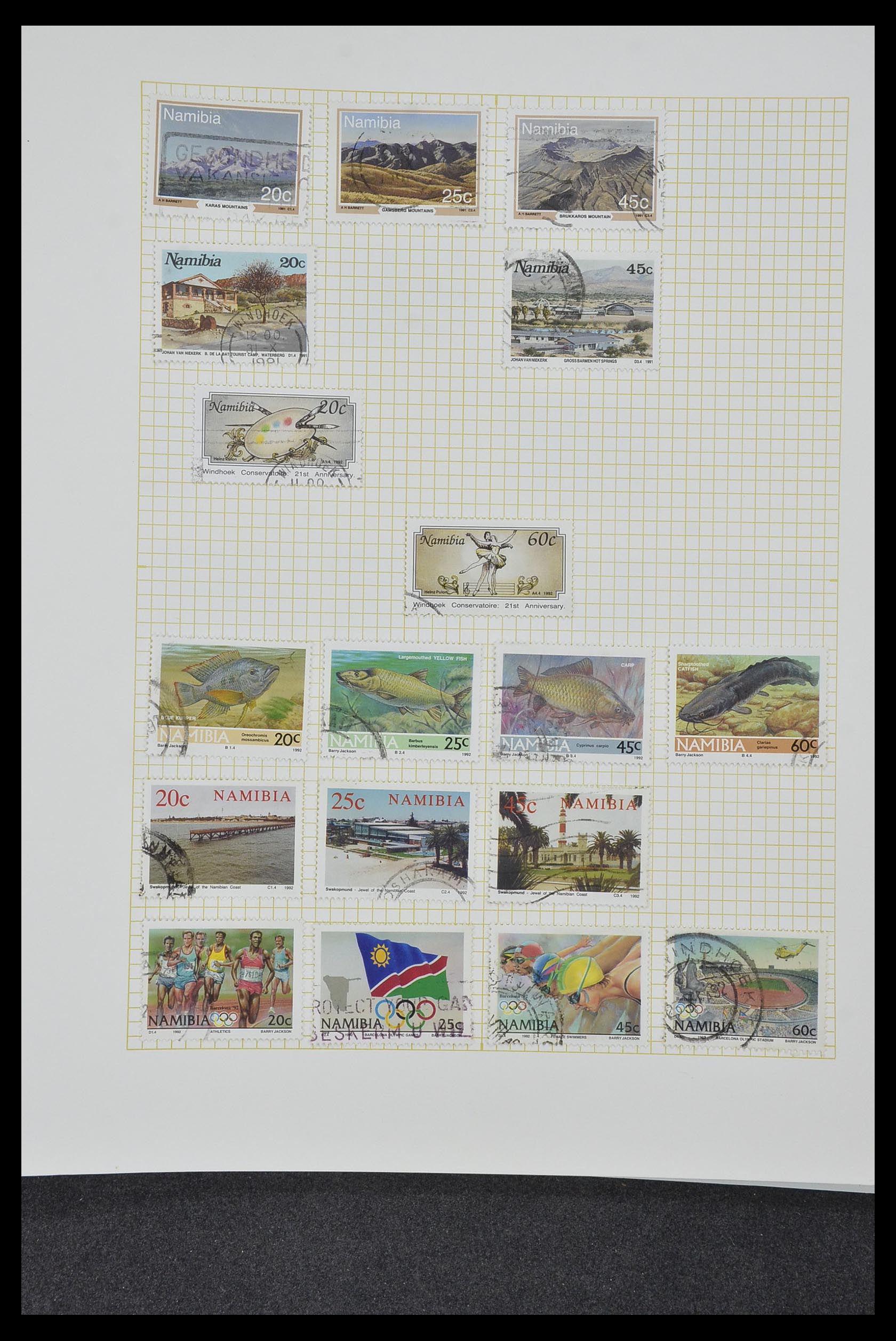 34382 482 - Postzegelverzameling 34382 Engelse koloniën 1937-2006.