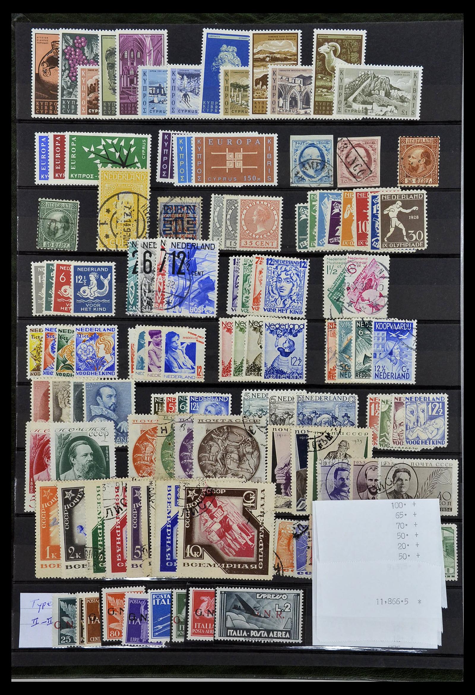 34385 004 - Postzegelverzameling 34385 Wereld betere zegels 1852-1950.
