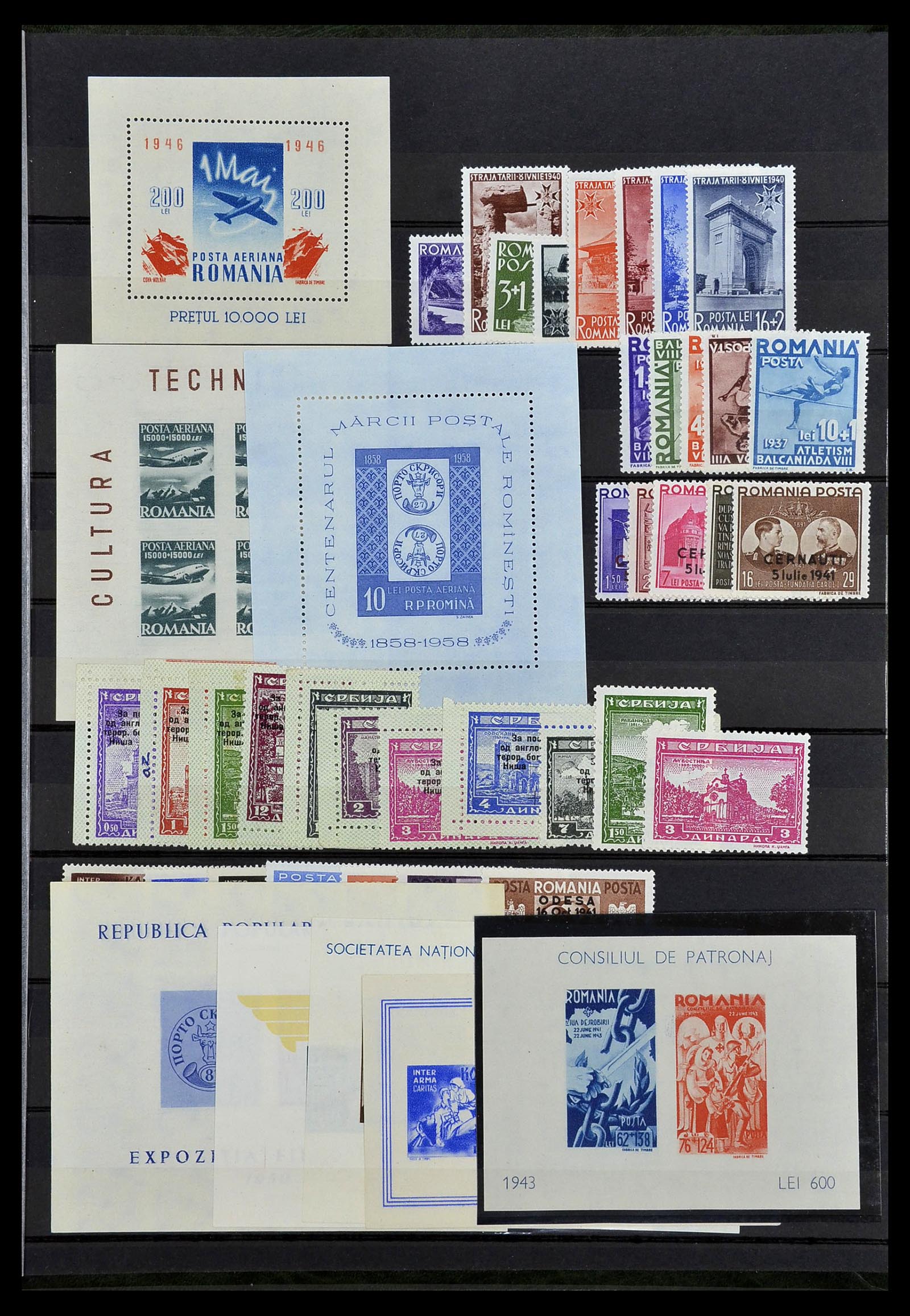 34385 005 - Stamp Collection 34385 World better stamps 1852-1950.