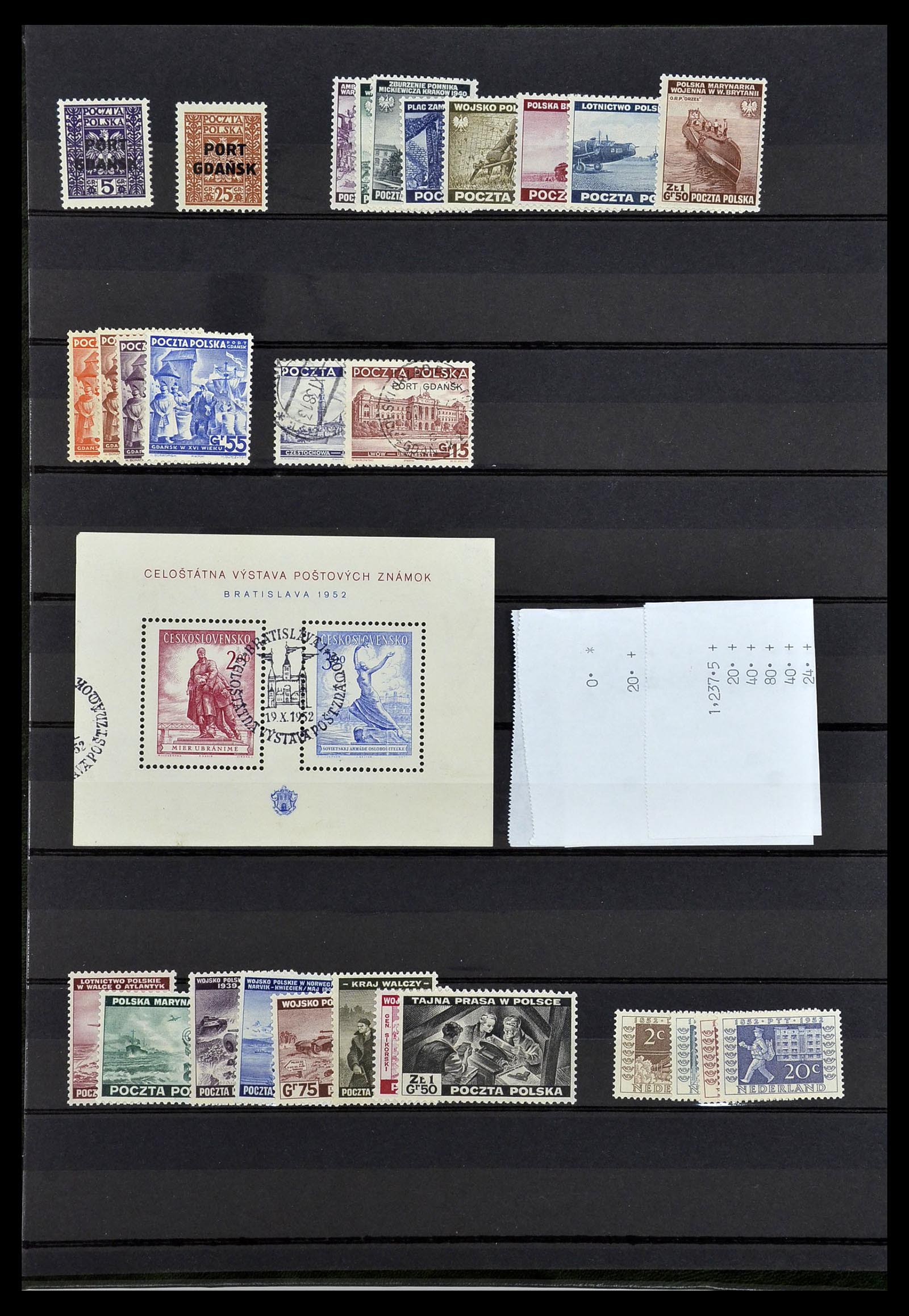 34385 008 - Postzegelverzameling 34385 Wereld betere zegels 1852-1950.