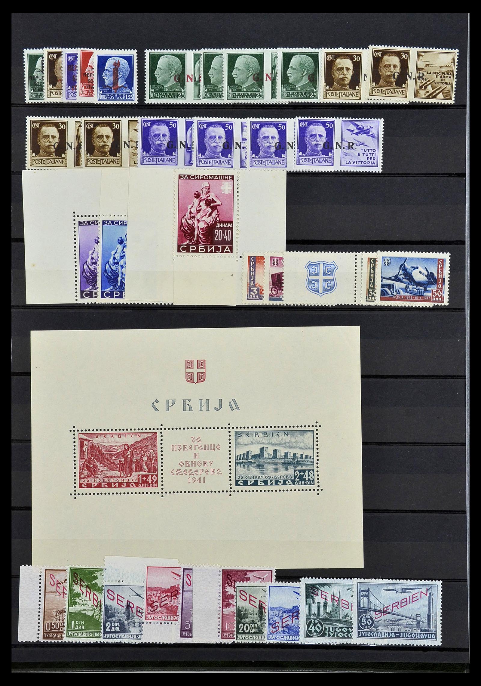 34385 010 - Postzegelverzameling 34385 Wereld betere zegels 1852-1950.