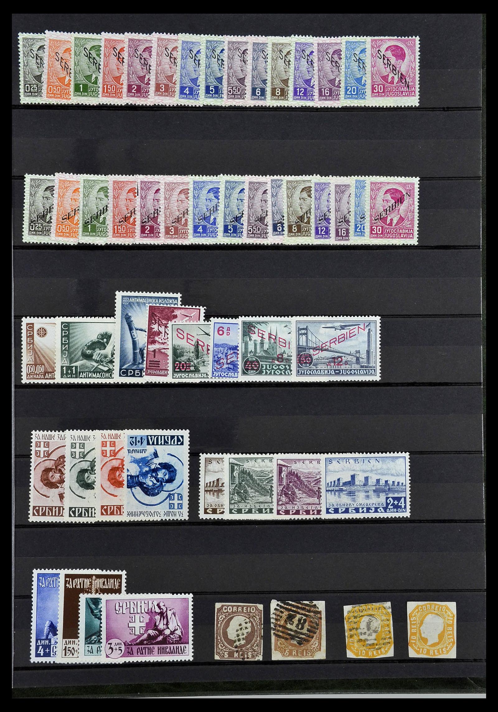 34385 011 - Postzegelverzameling 34385 Wereld betere zegels 1852-1950.