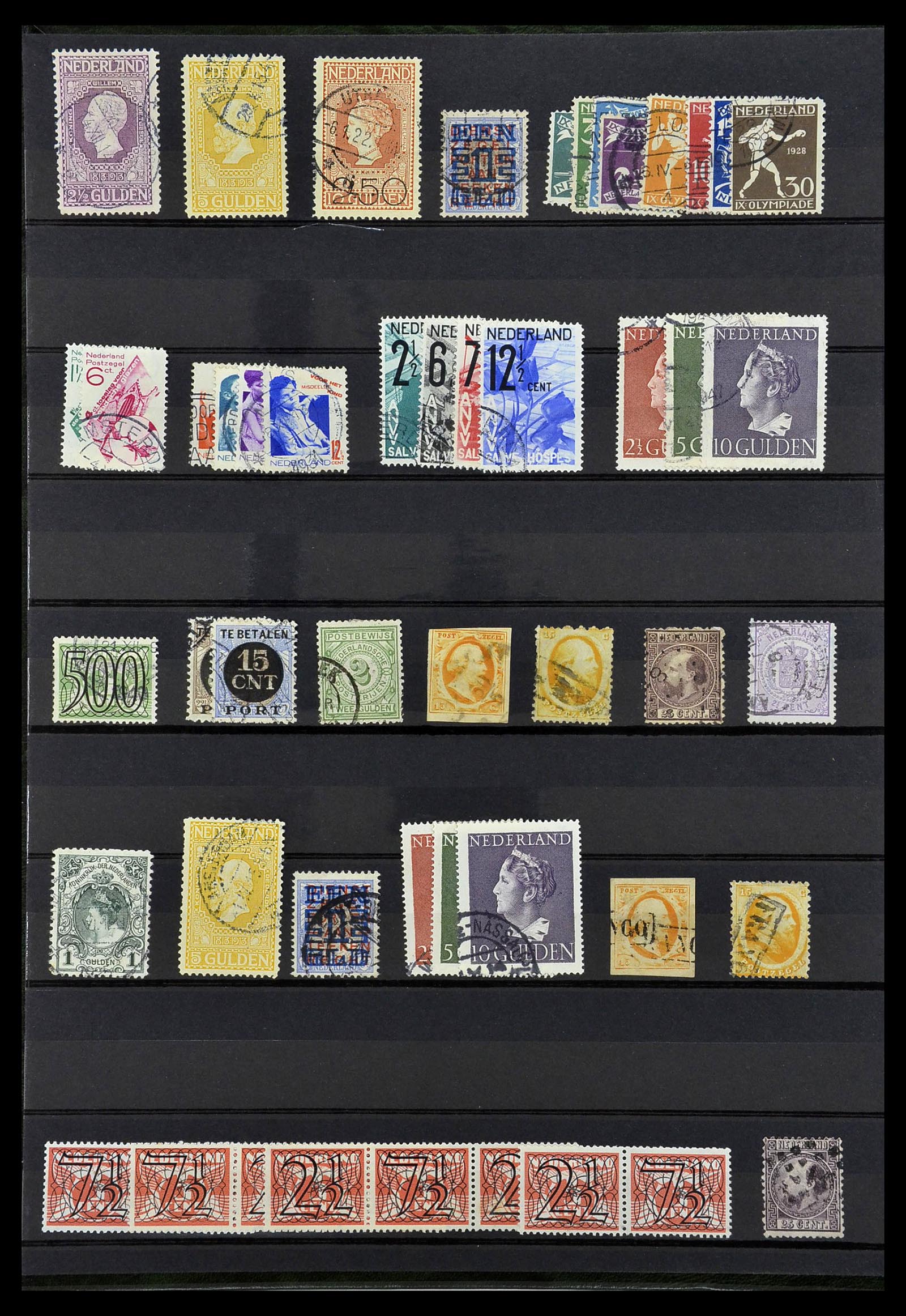 34385 014 - Postzegelverzameling 34385 Wereld betere zegels 1852-1950.