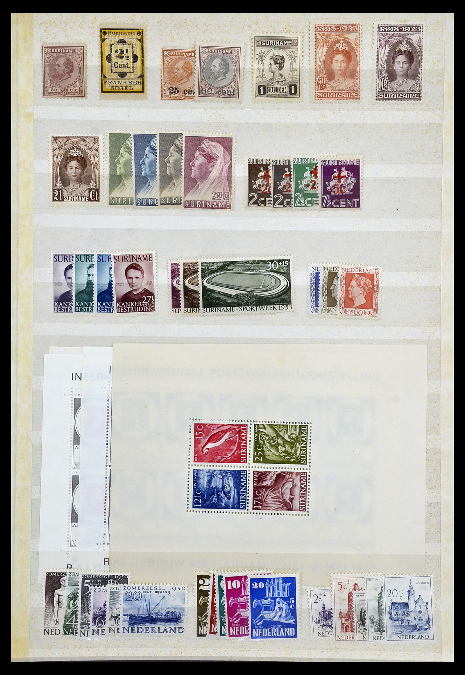 34385 017 - Postzegelverzameling 34385 Wereld betere zegels 1852-1950.