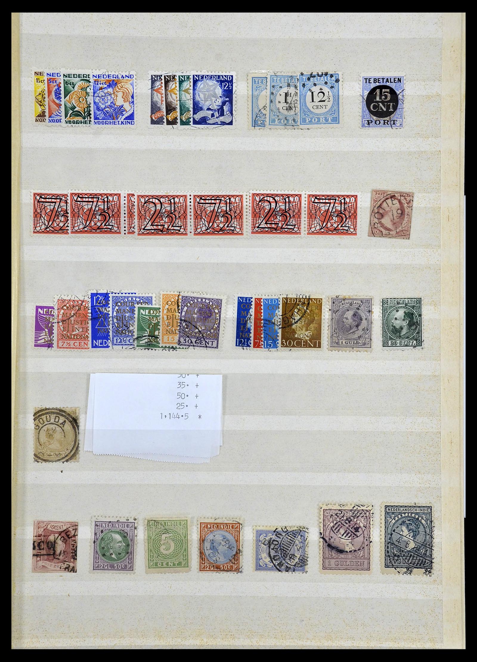 34385 019 - Postzegelverzameling 34385 Wereld betere zegels 1852-1950.