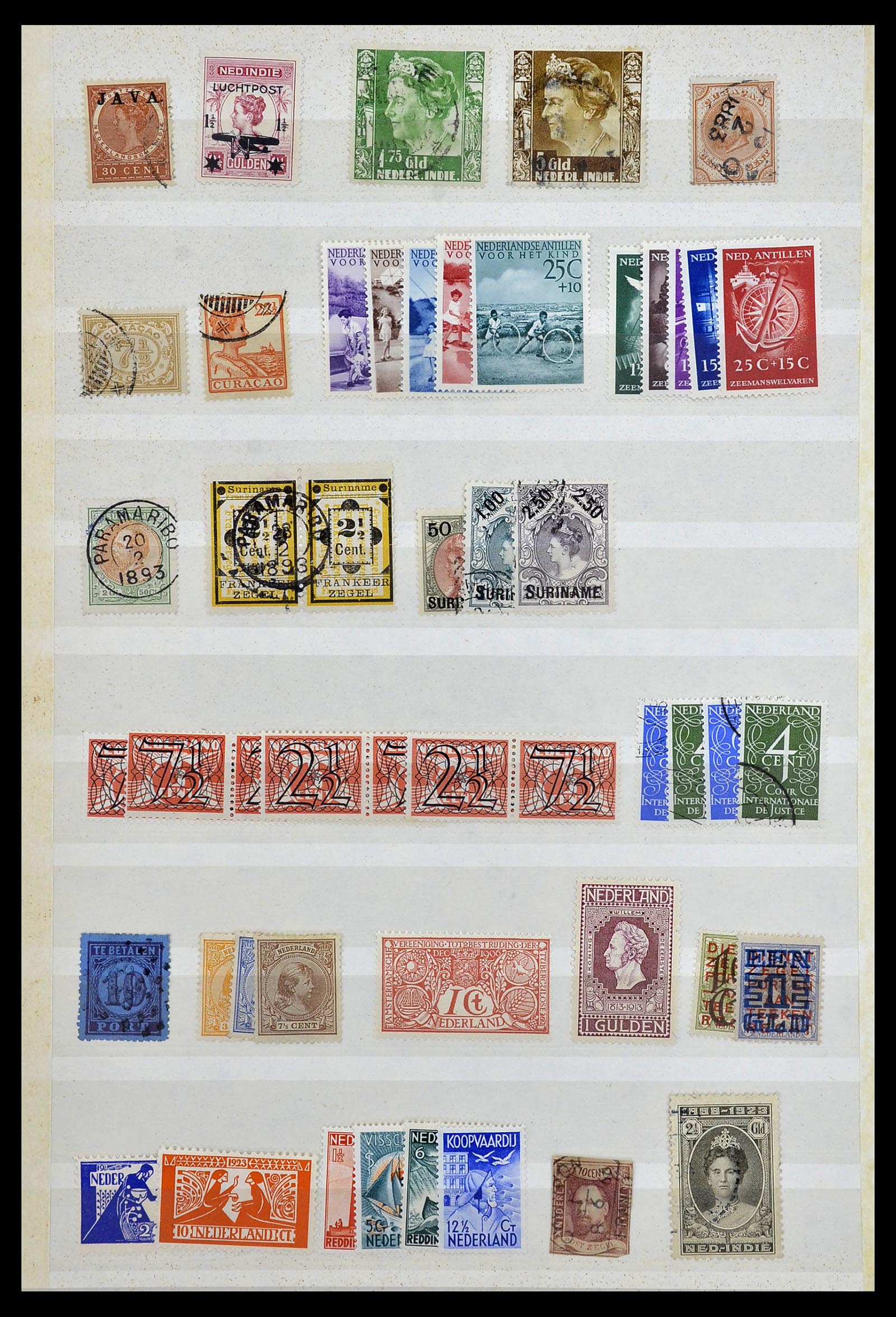 34385 020 - Postzegelverzameling 34385 Wereld betere zegels 1852-1950.