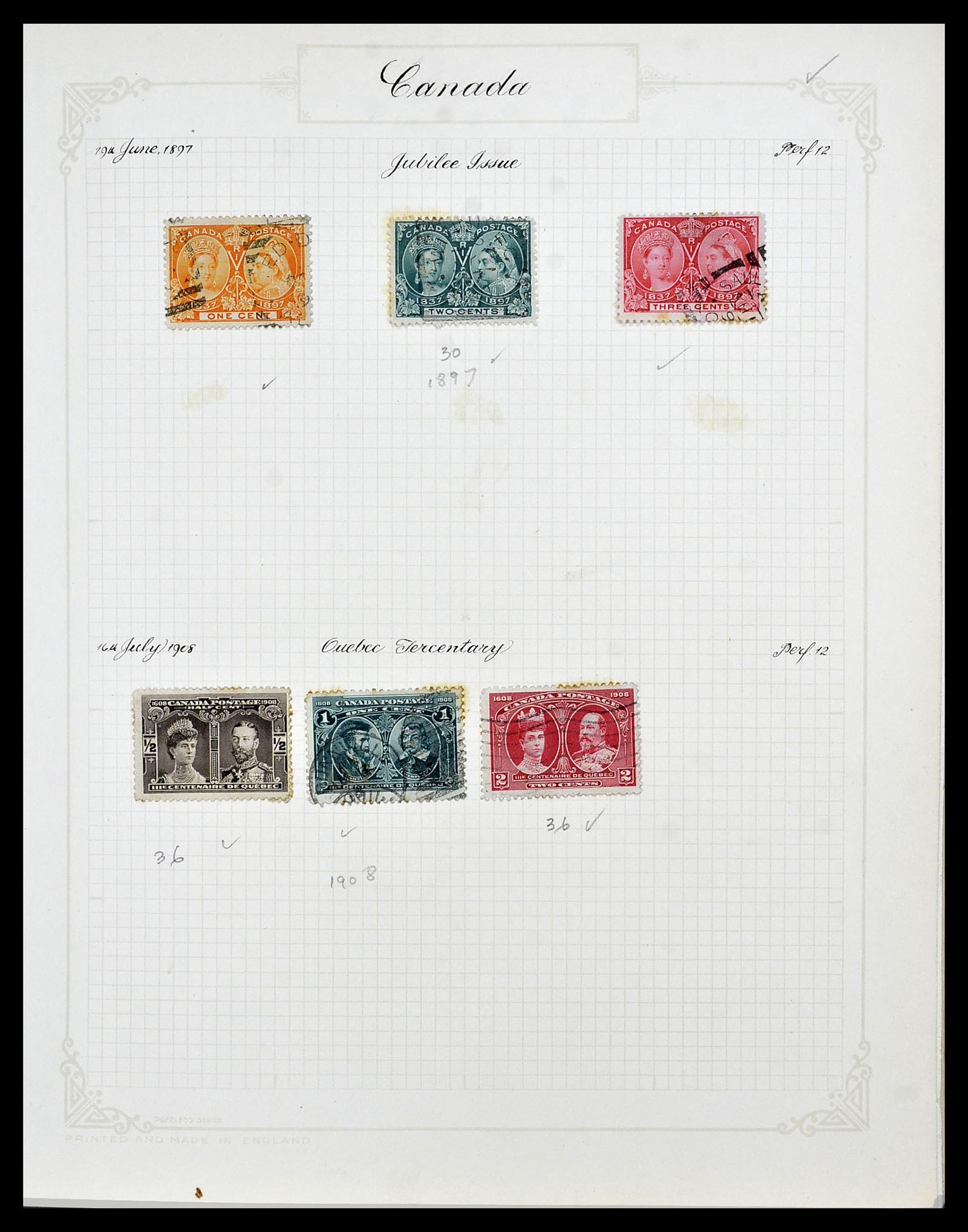 34388 004 - Postzegelverzameling 34388 Canada 1859-1980.
