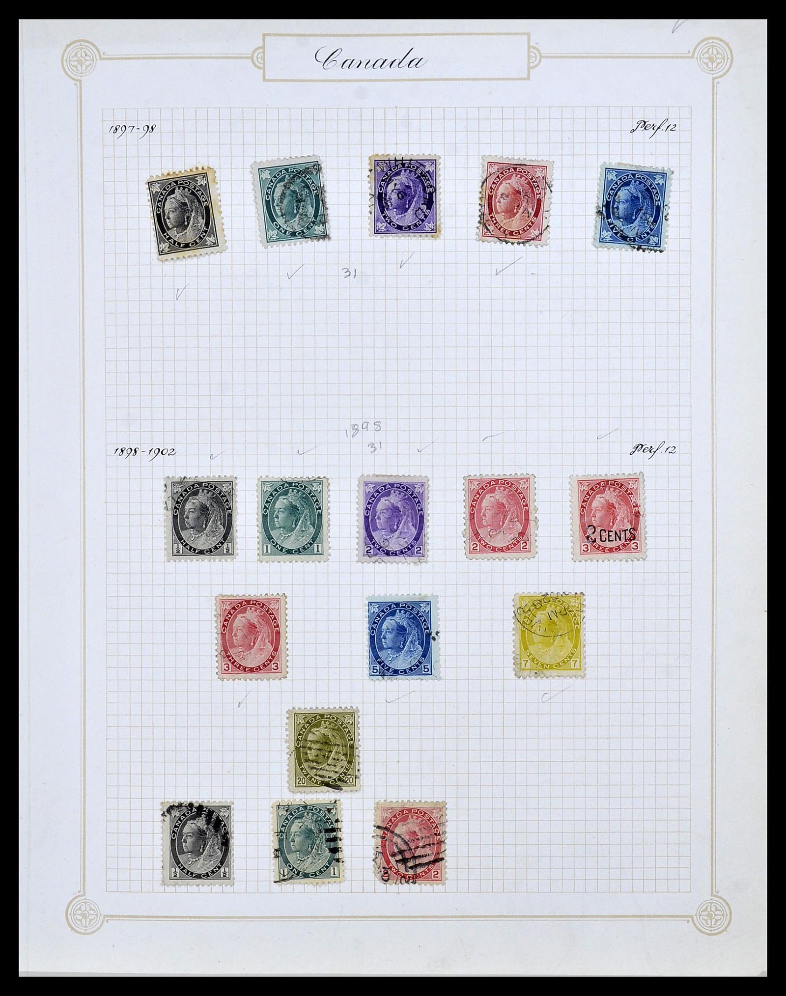 34388 005 - Postzegelverzameling 34388 Canada 1859-1980.