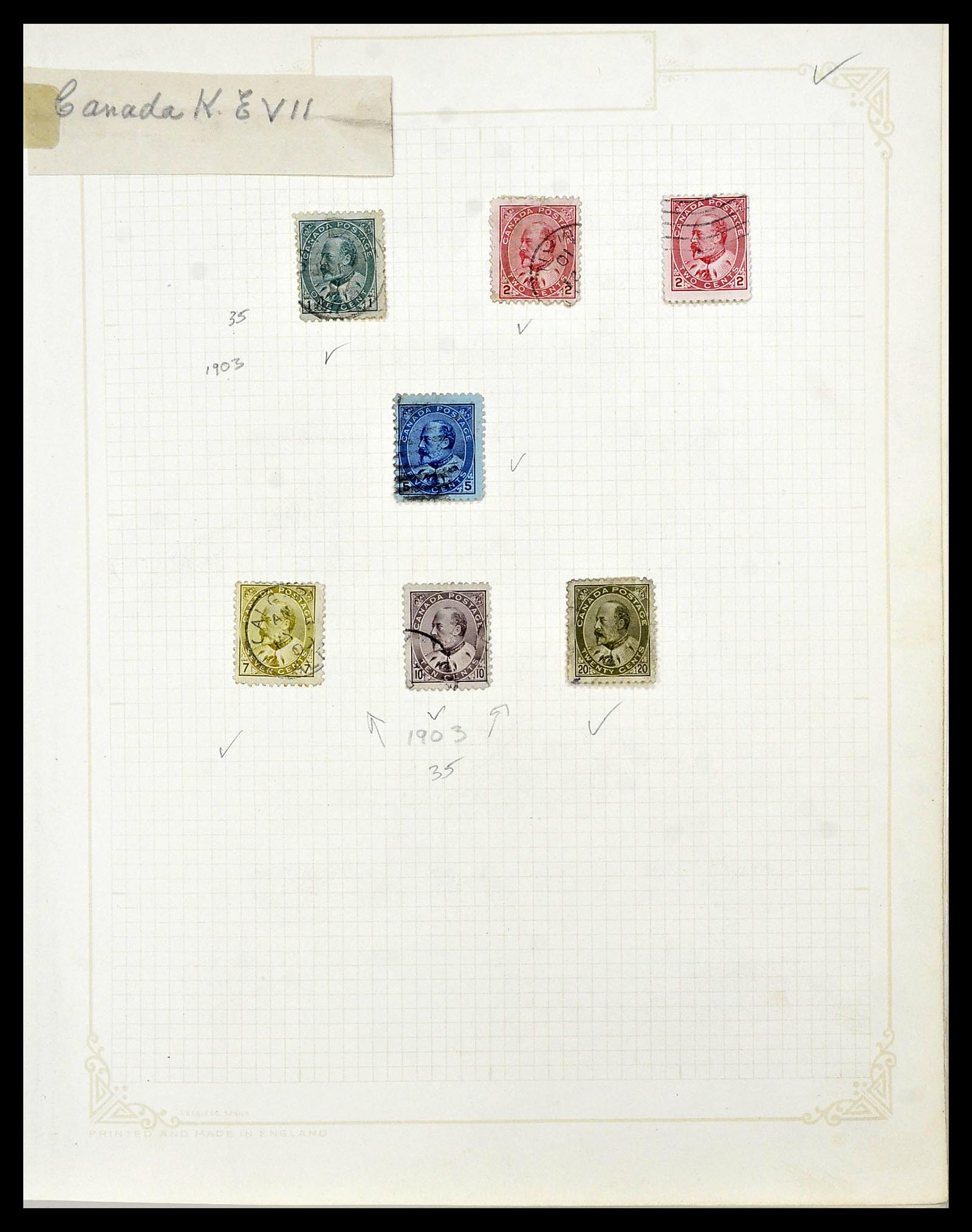 34388 008 - Postzegelverzameling 34388 Canada 1859-1980.