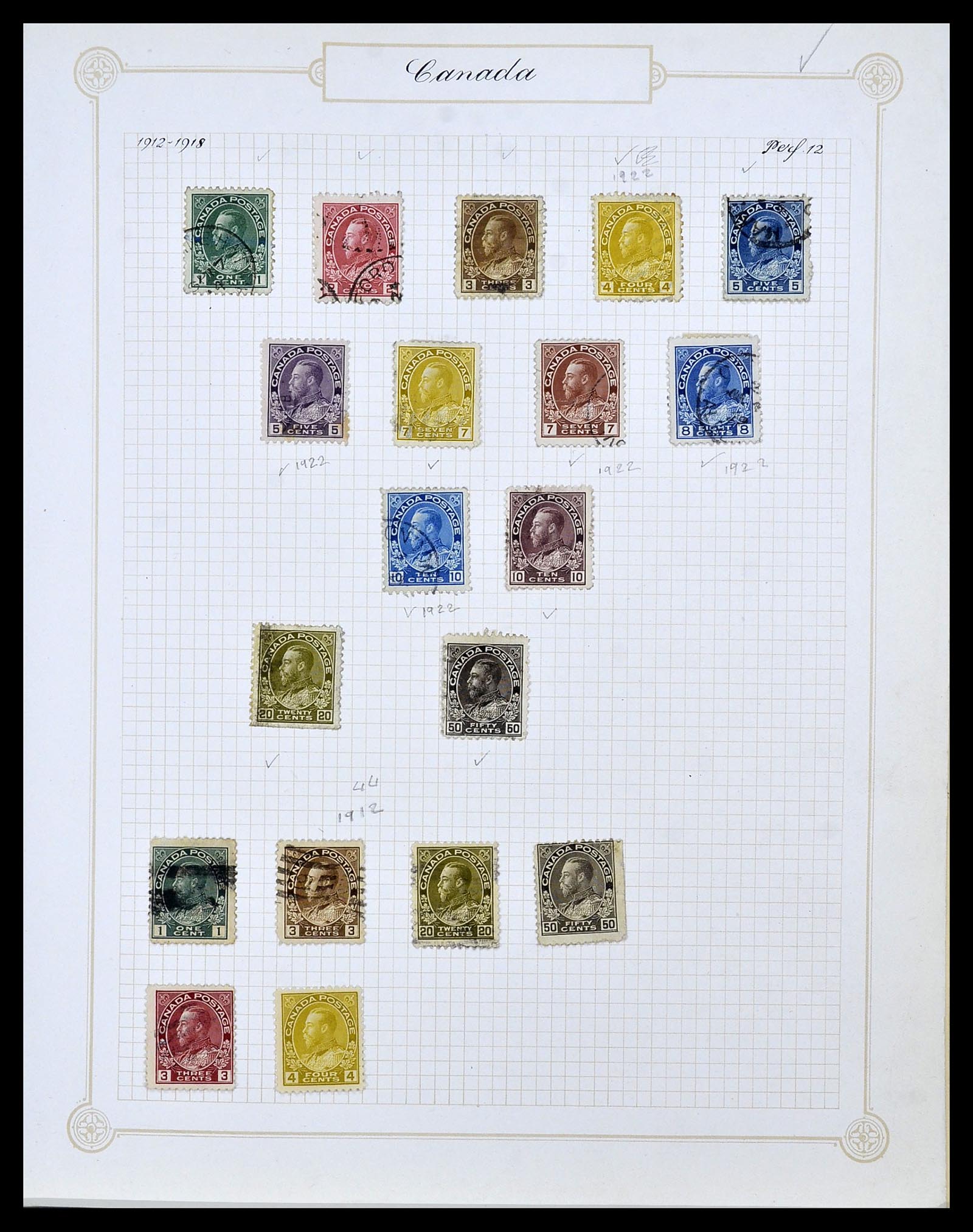34388 011 - Postzegelverzameling 34388 Canada 1859-1980.