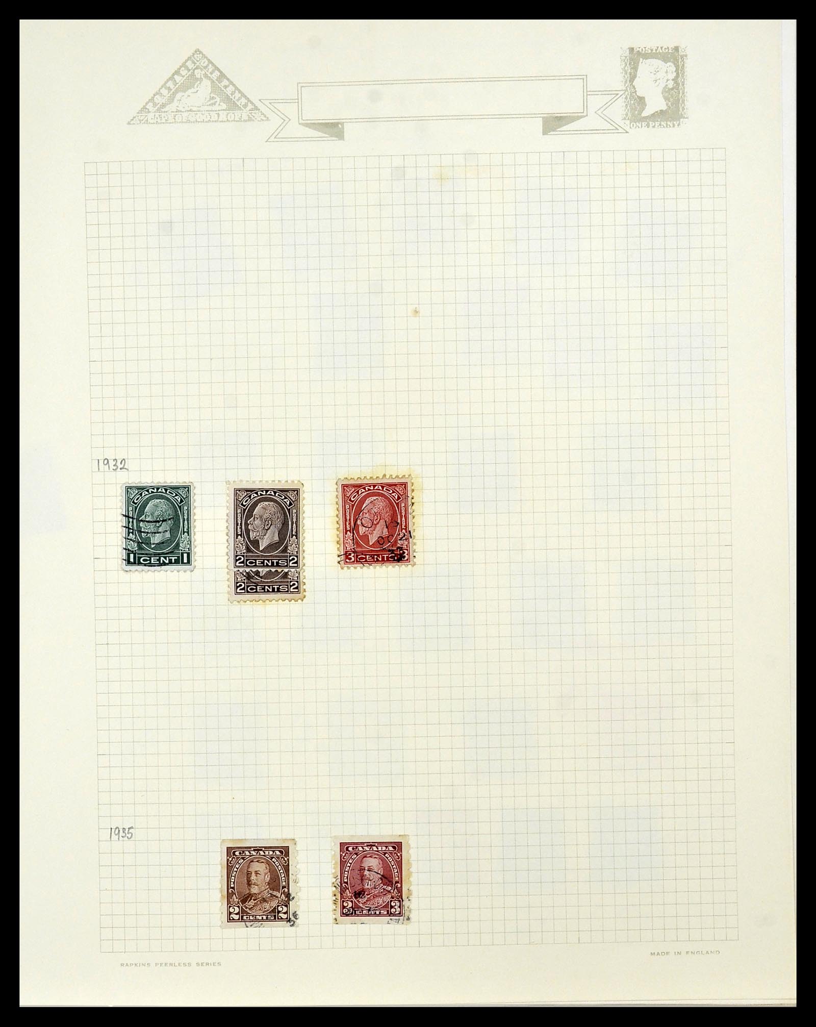34388 014 - Postzegelverzameling 34388 Canada 1859-1980.