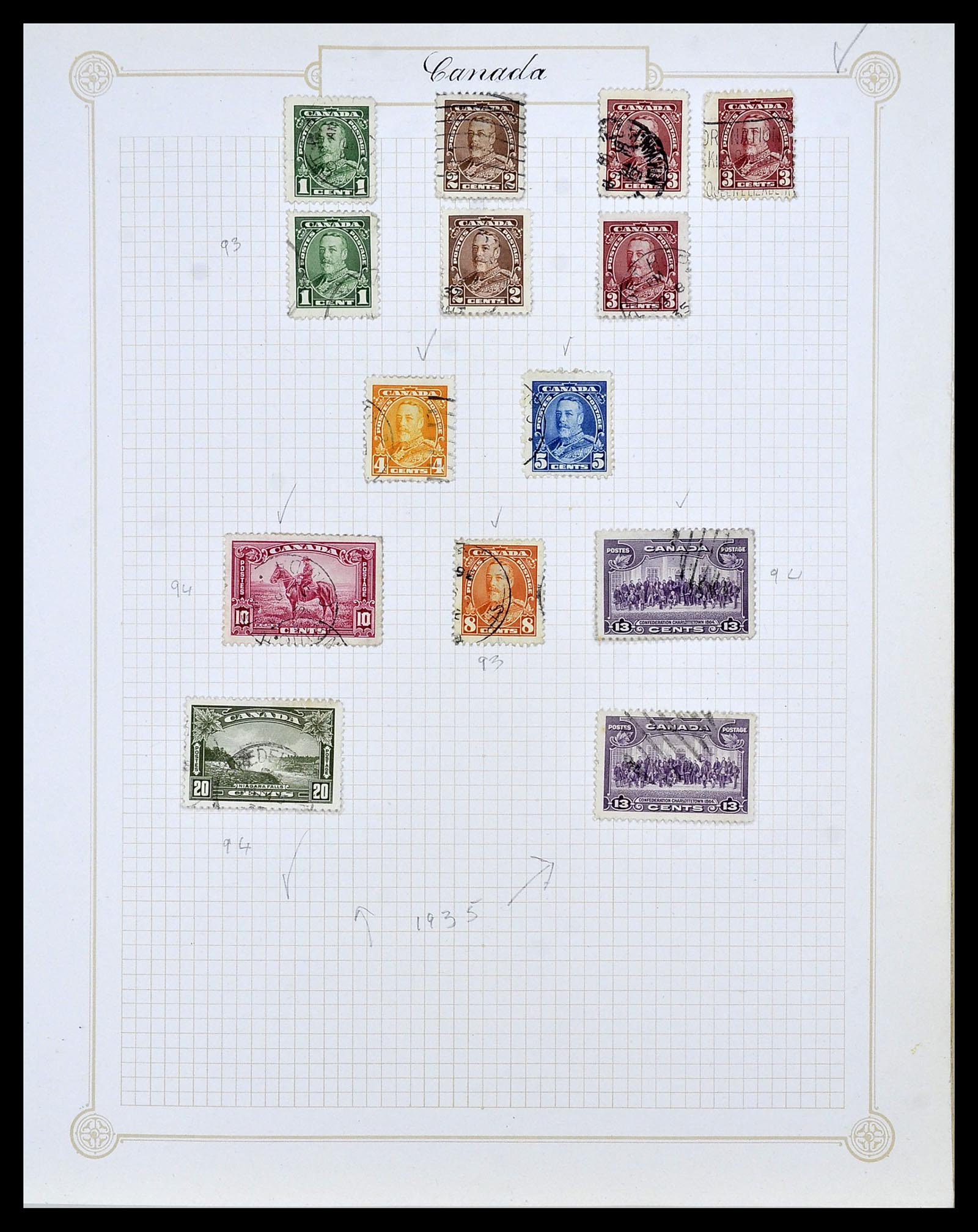 34388 017 - Postzegelverzameling 34388 Canada 1859-1980.
