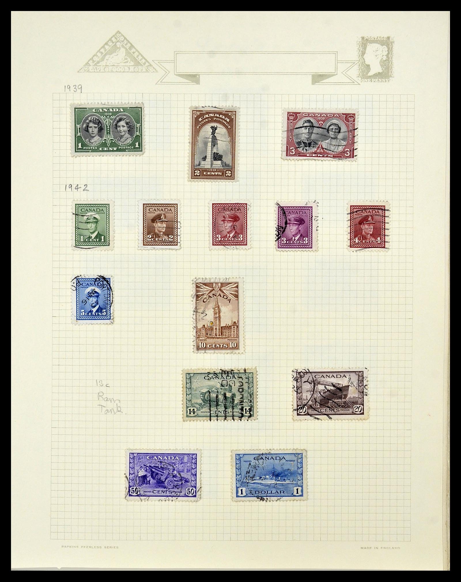 34388 019 - Postzegelverzameling 34388 Canada 1859-1980.