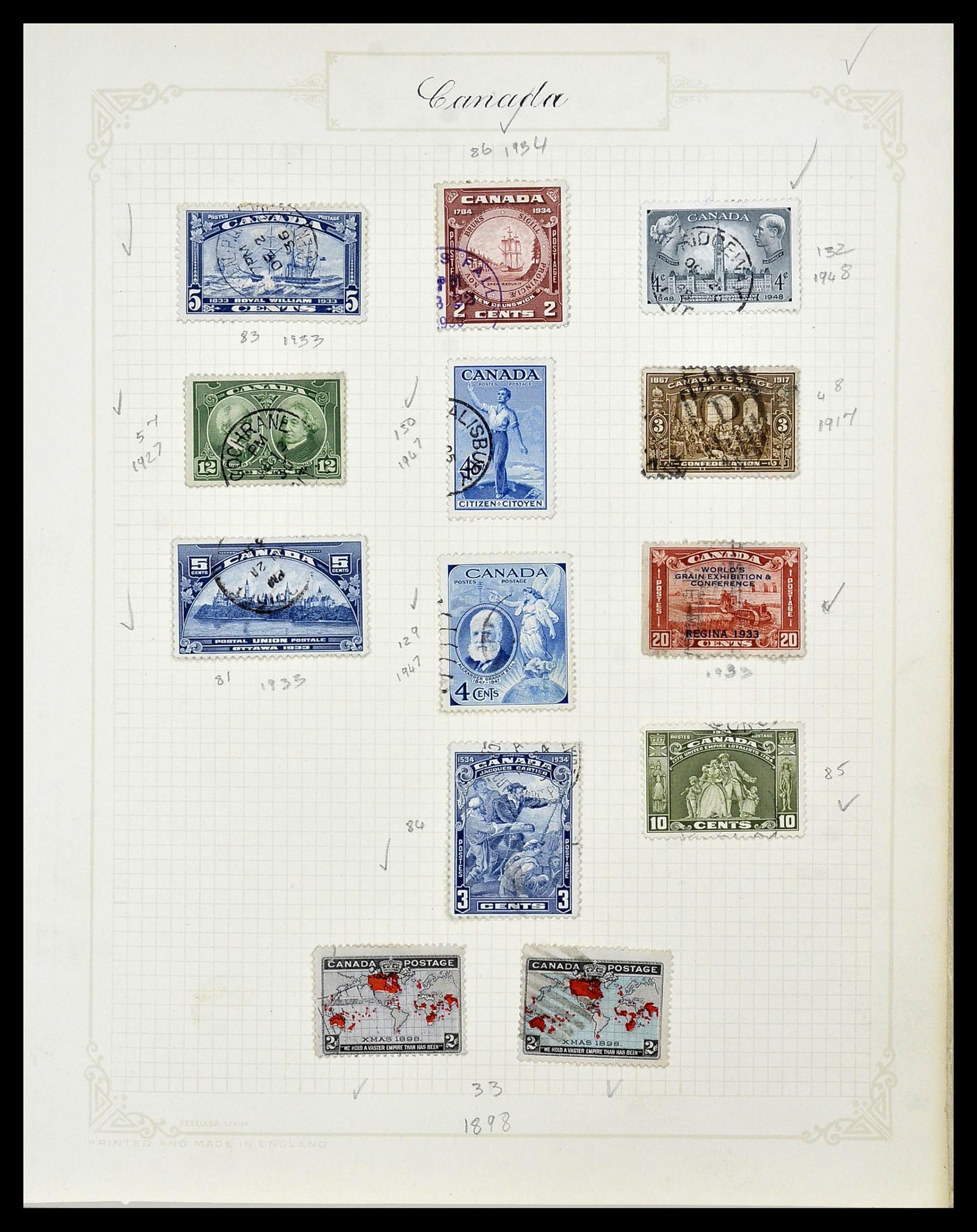 34388 020 - Postzegelverzameling 34388 Canada 1859-1980.