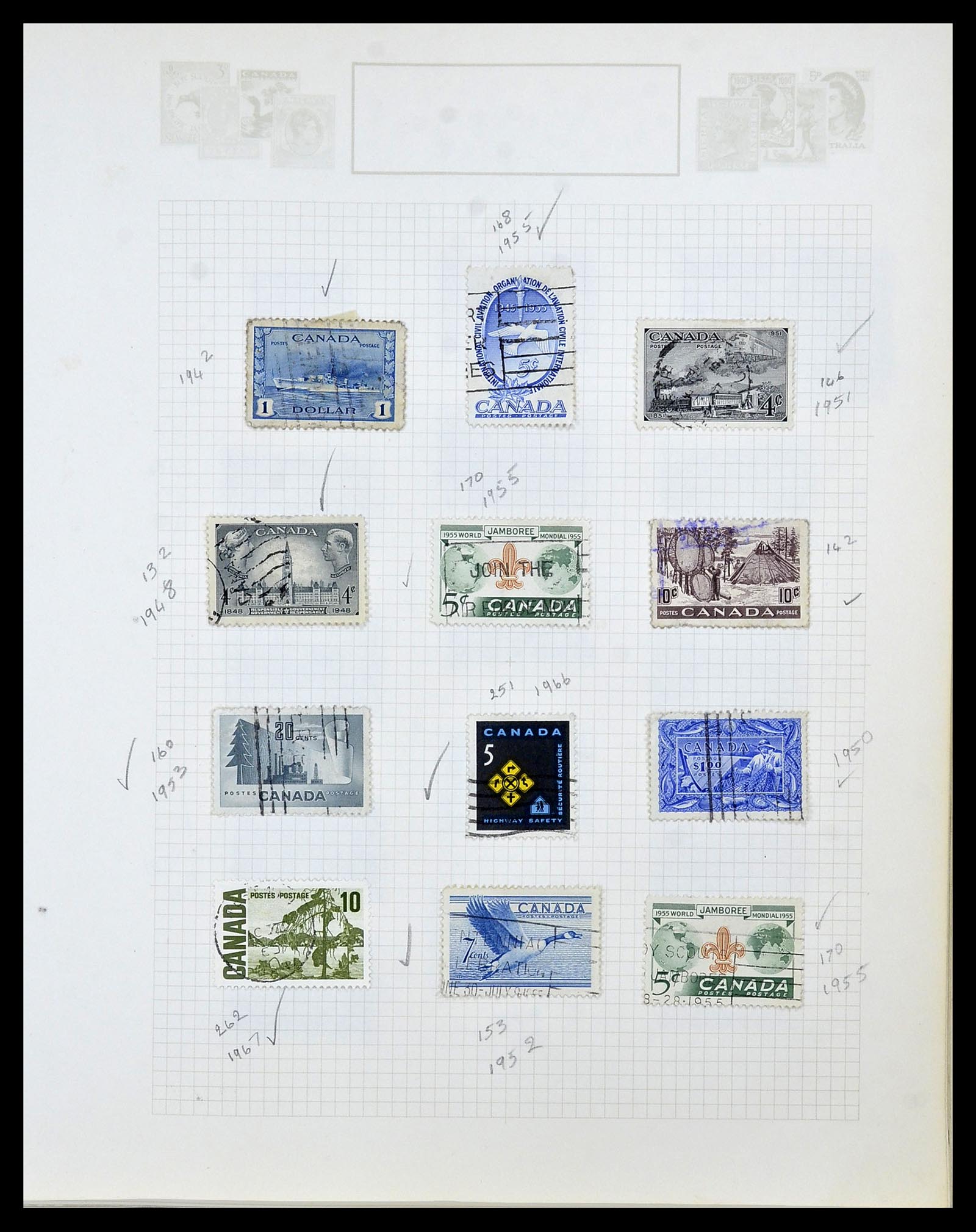 34388 028 - Postzegelverzameling 34388 Canada 1859-1980.