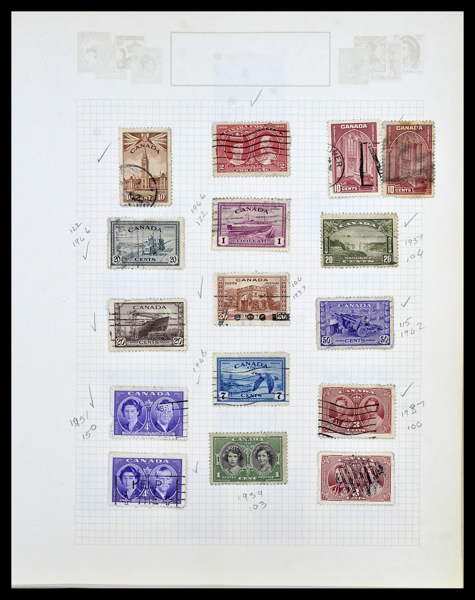 34388 029 - Postzegelverzameling 34388 Canada 1859-1980.