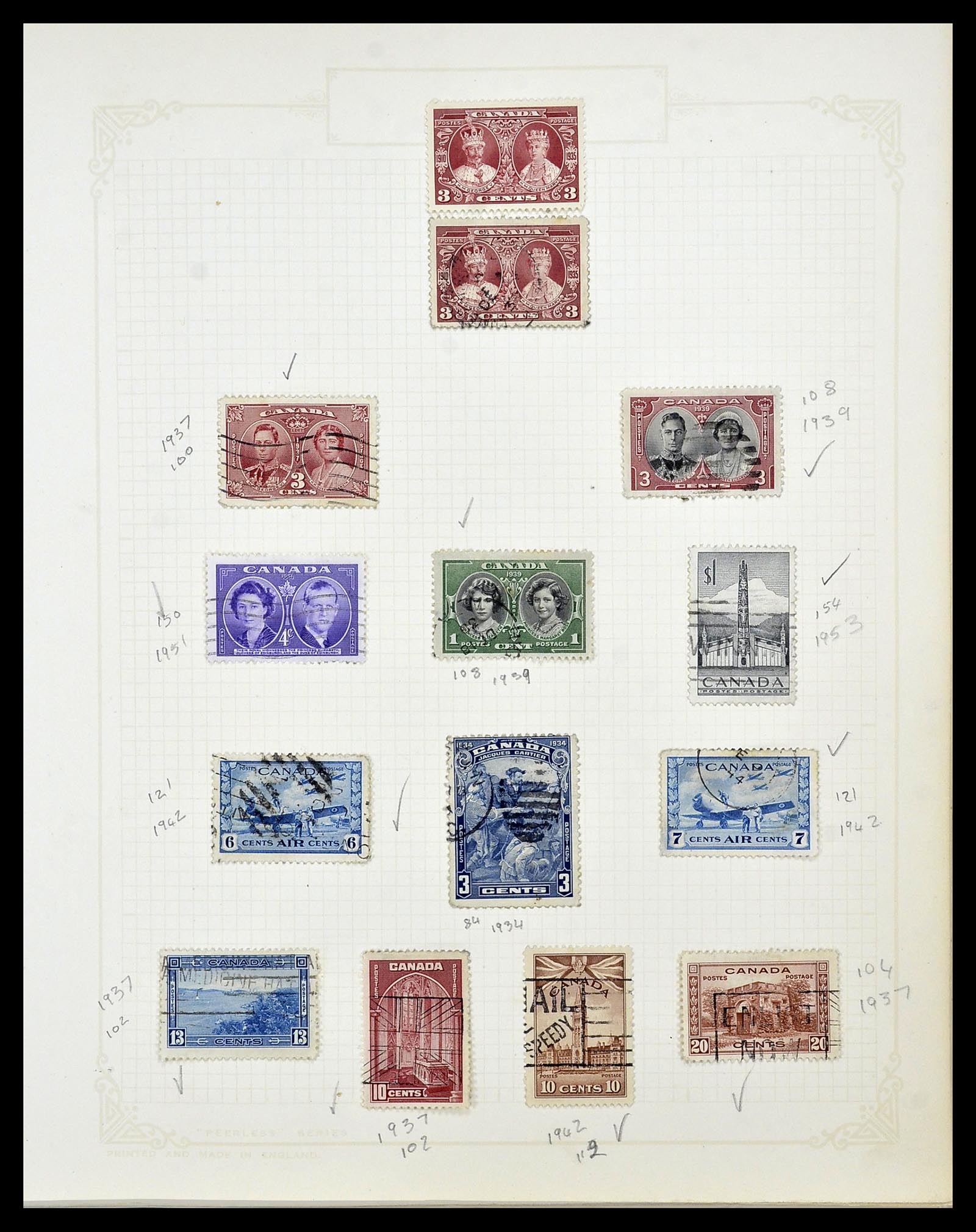34388 030 - Postzegelverzameling 34388 Canada 1859-1980.