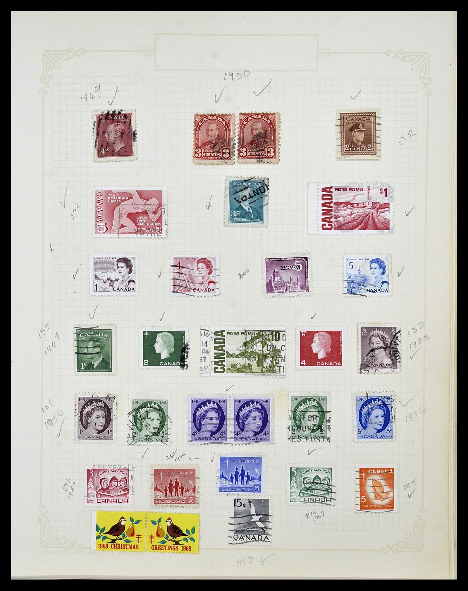 34388 033 - Postzegelverzameling 34388 Canada 1859-1980.