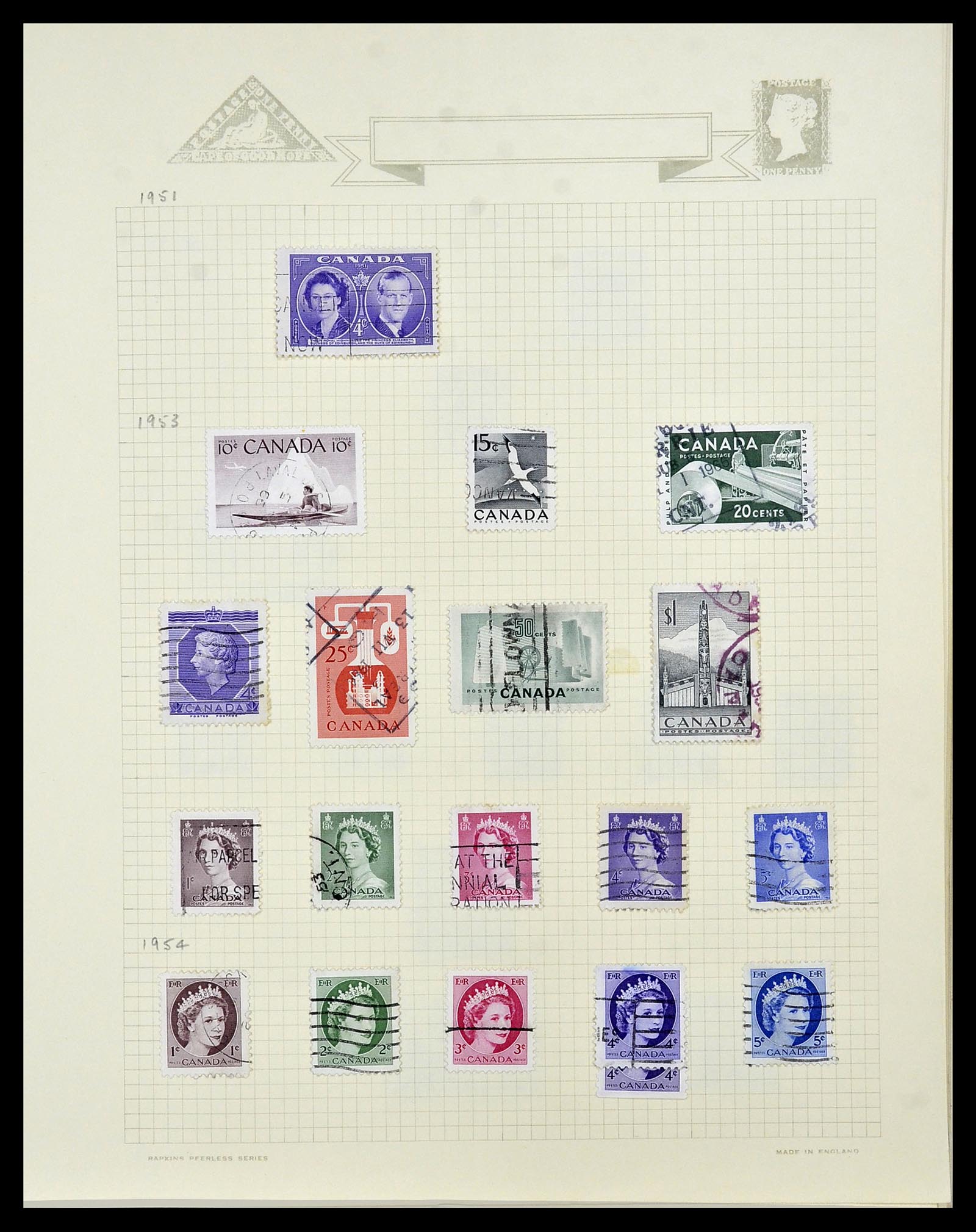 34388 034 - Postzegelverzameling 34388 Canada 1859-1980.
