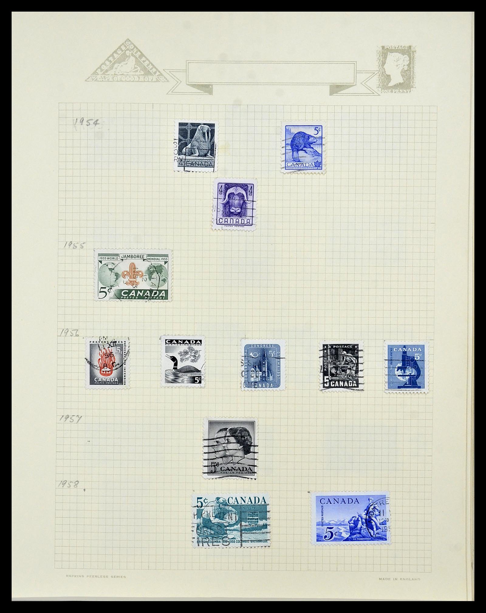 34388 035 - Postzegelverzameling 34388 Canada 1859-1980.