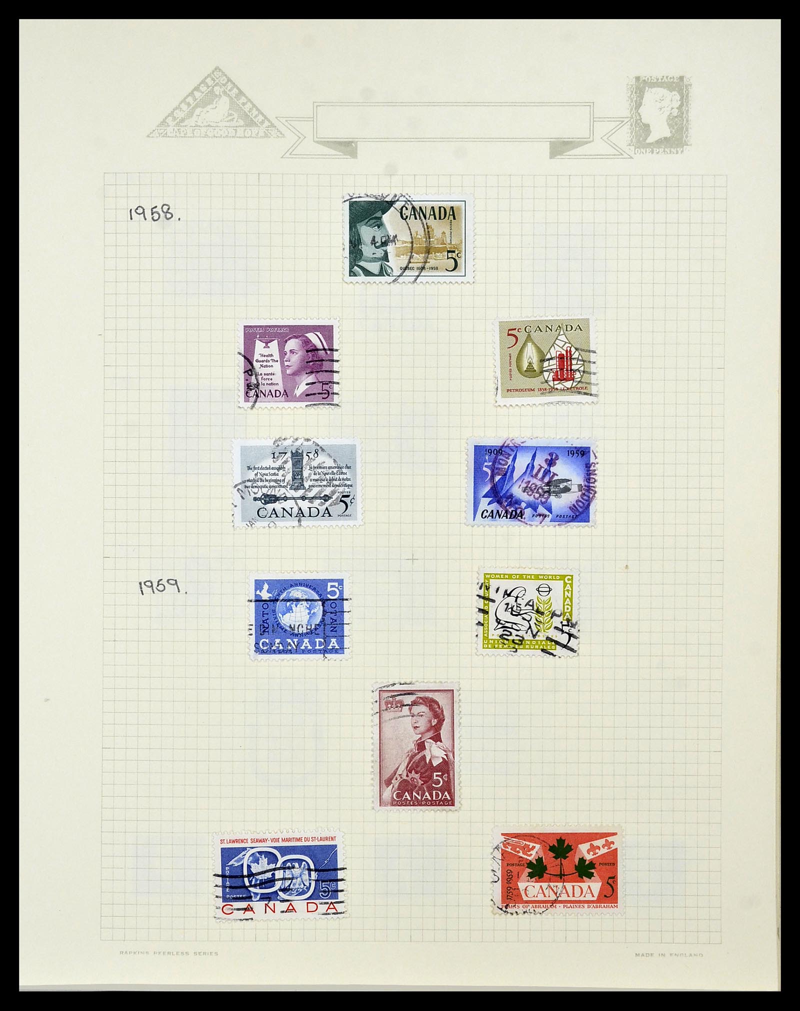 34388 037 - Postzegelverzameling 34388 Canada 1859-1980.