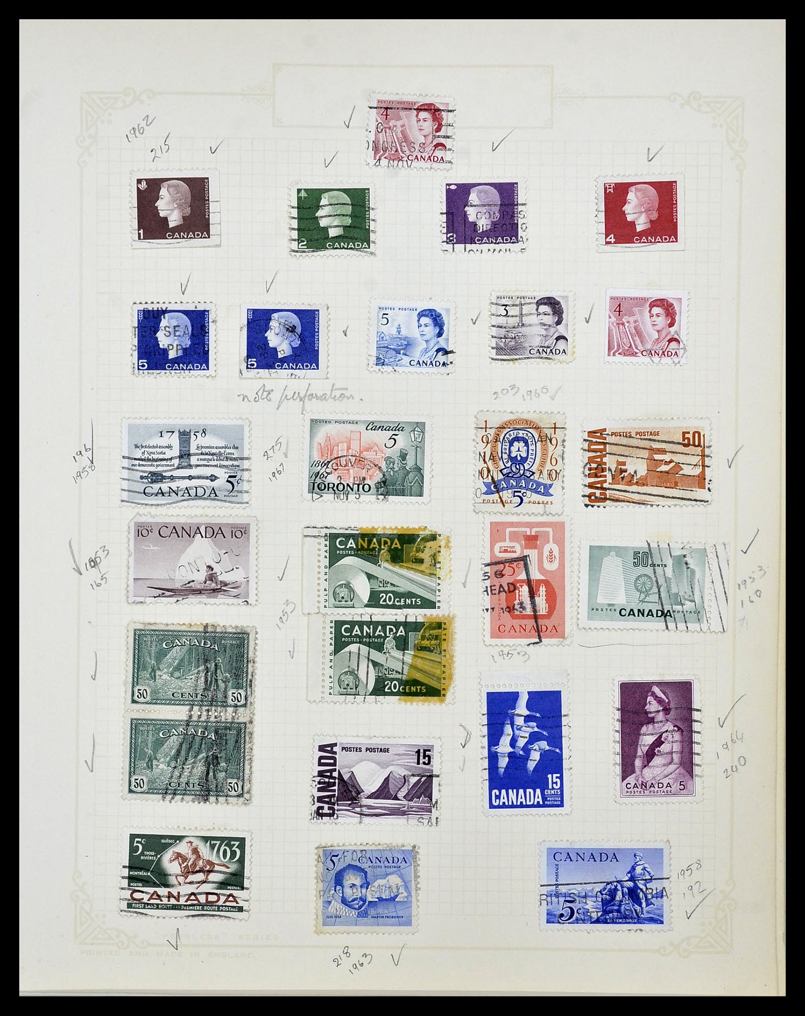 34388 039 - Postzegelverzameling 34388 Canada 1859-1980.