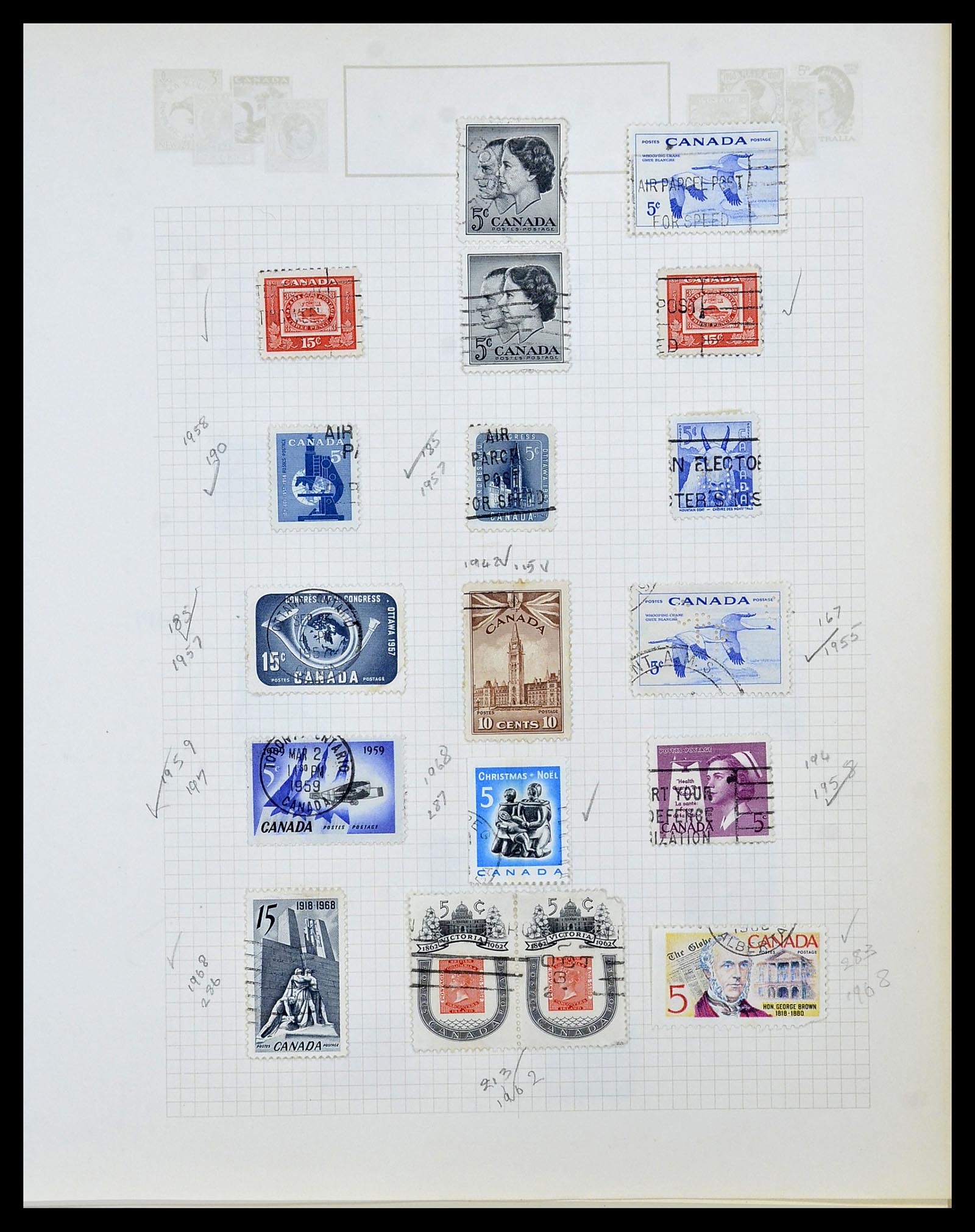 34388 040 - Postzegelverzameling 34388 Canada 1859-1980.