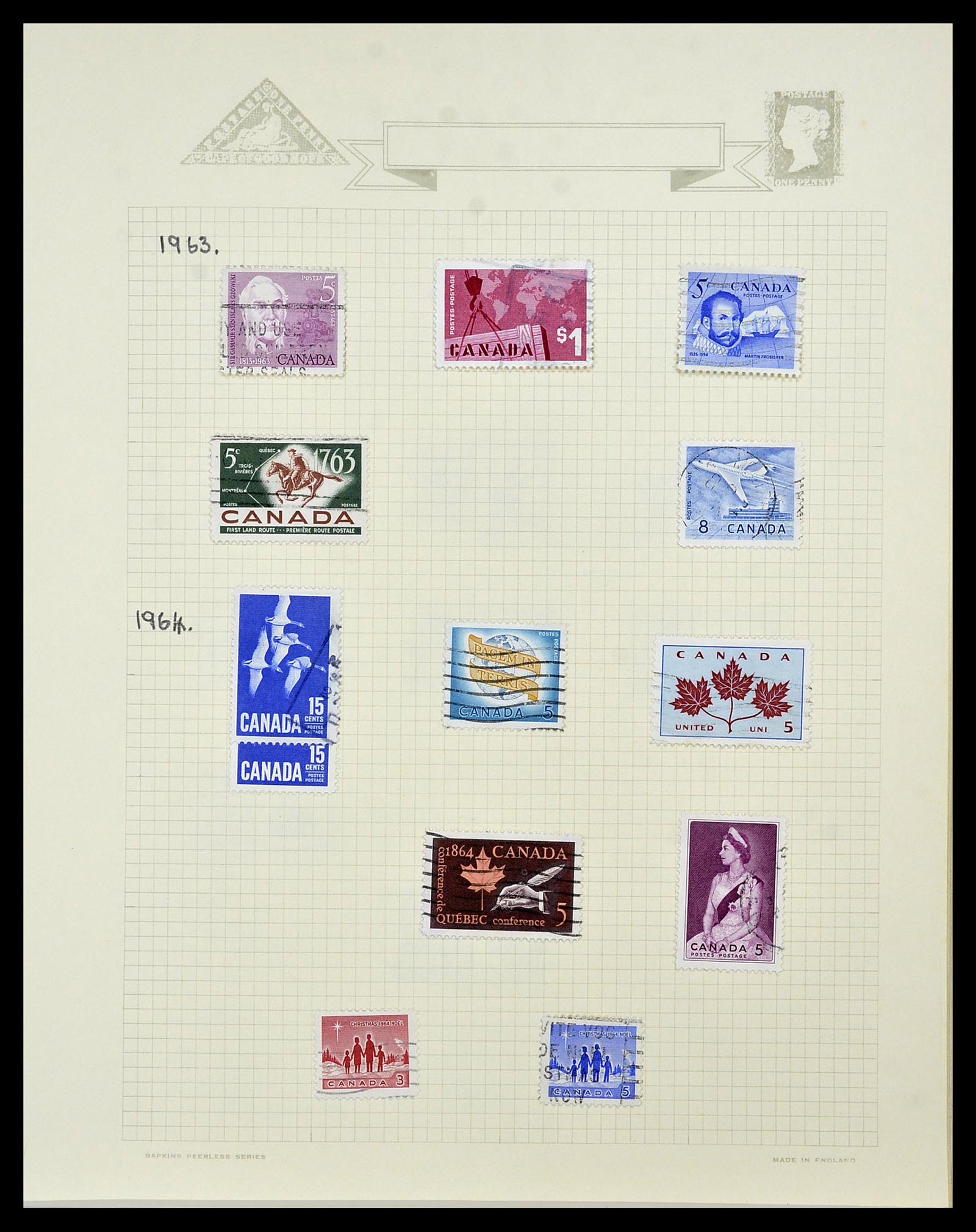 34388 041 - Postzegelverzameling 34388 Canada 1859-1980.