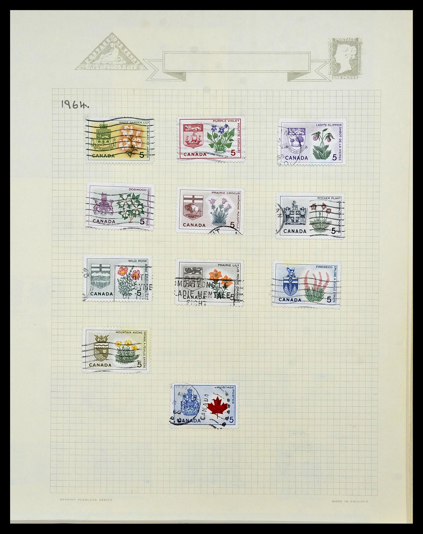 34388 042 - Postzegelverzameling 34388 Canada 1859-1980.