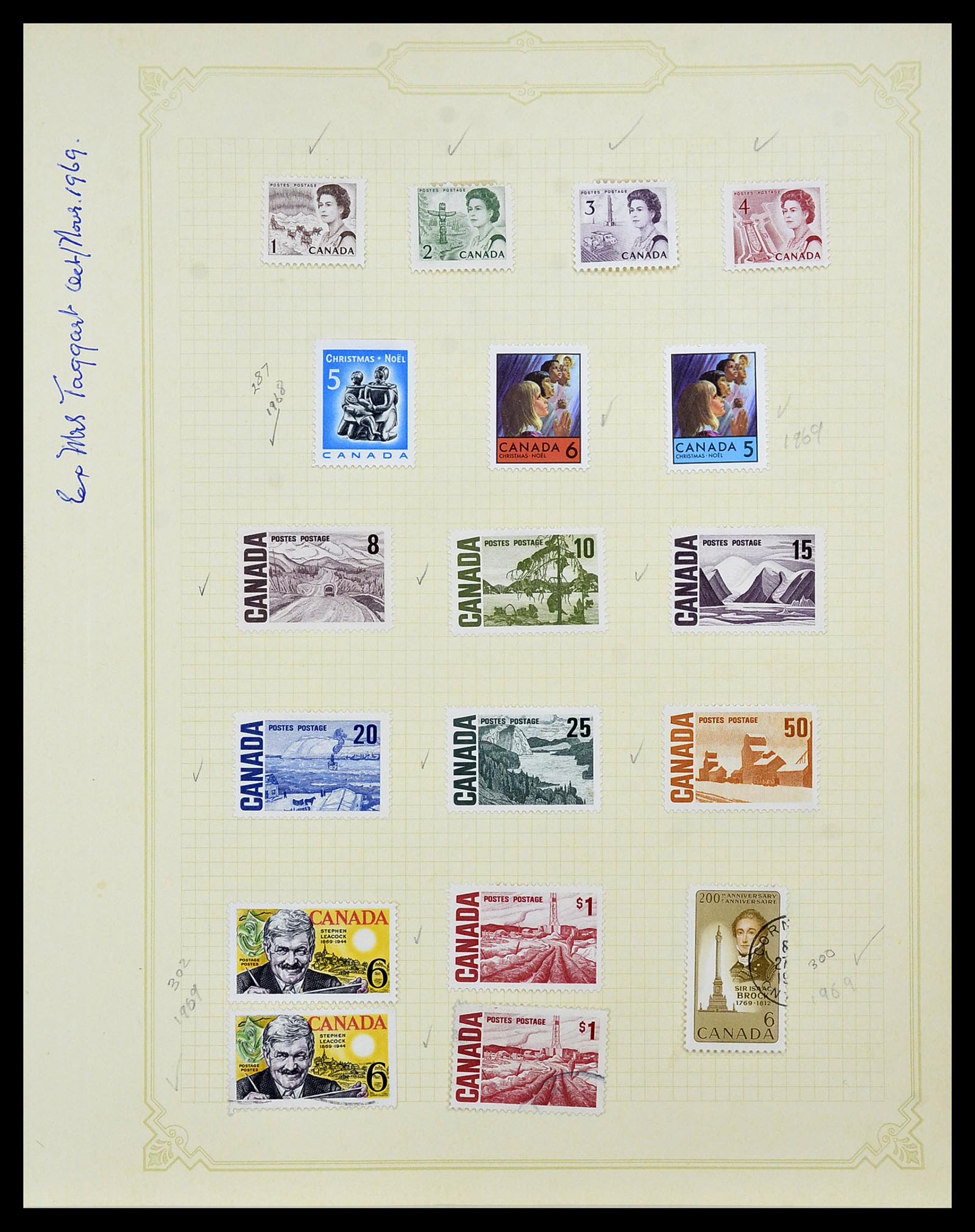 34388 046 - Postzegelverzameling 34388 Canada 1859-1980.