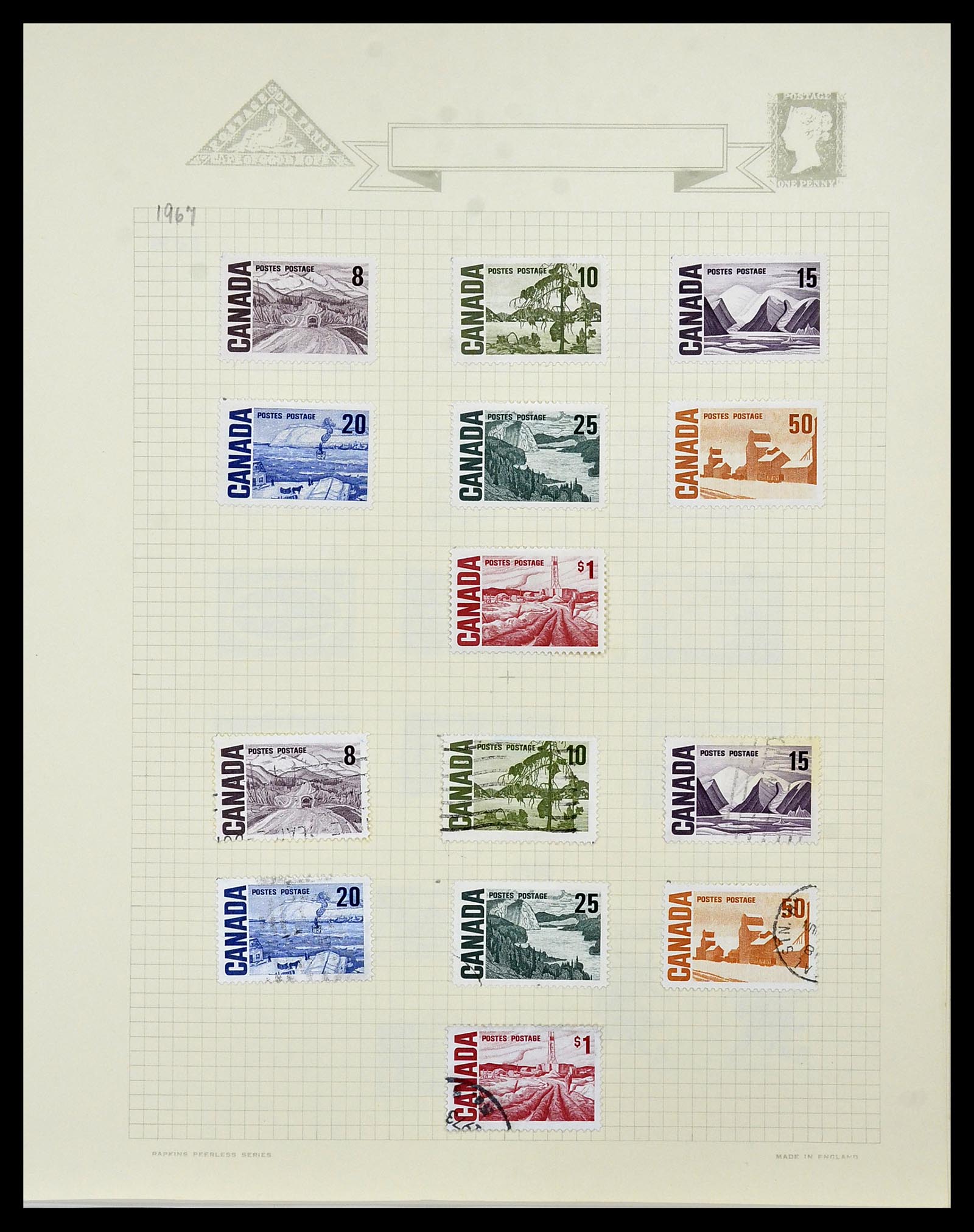 34388 047 - Postzegelverzameling 34388 Canada 1859-1980.