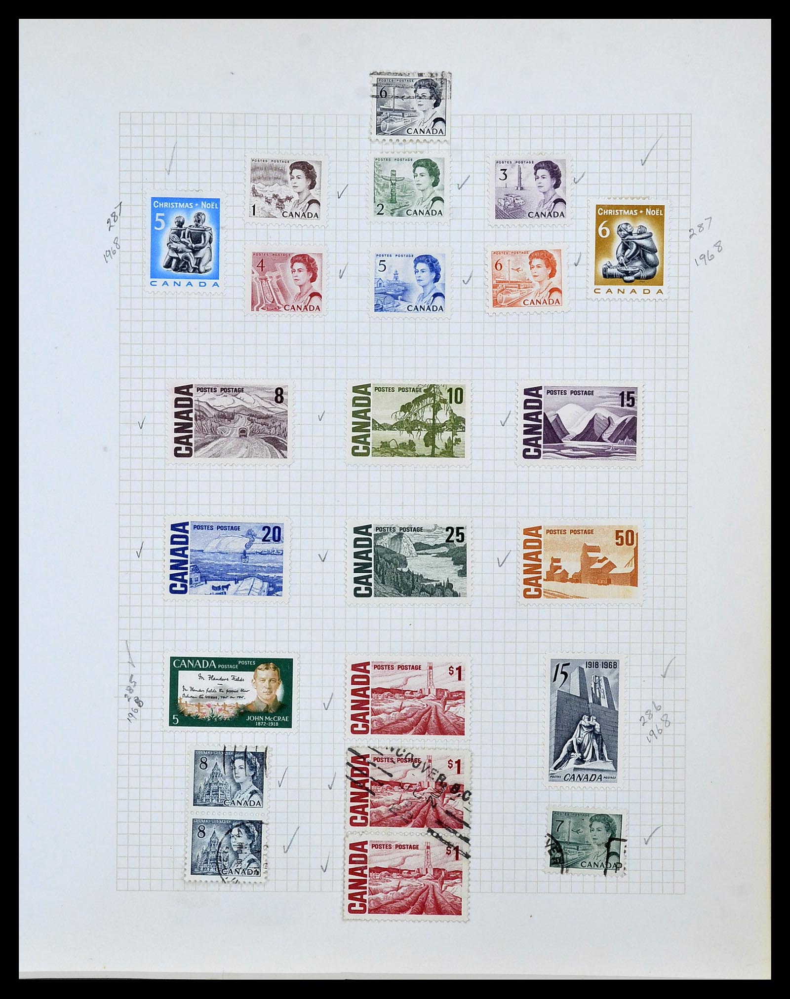 34388 049 - Postzegelverzameling 34388 Canada 1859-1980.