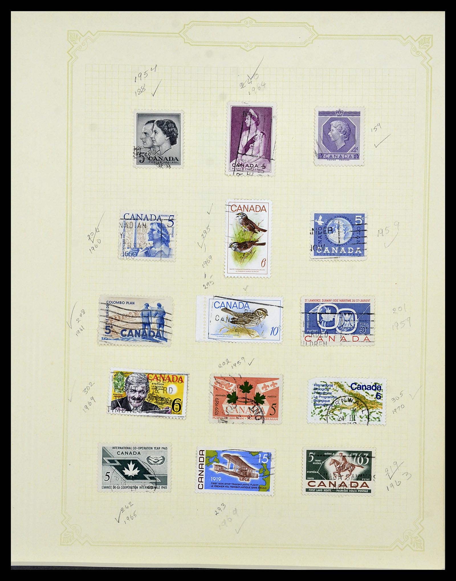 34388 051 - Postzegelverzameling 34388 Canada 1859-1980.