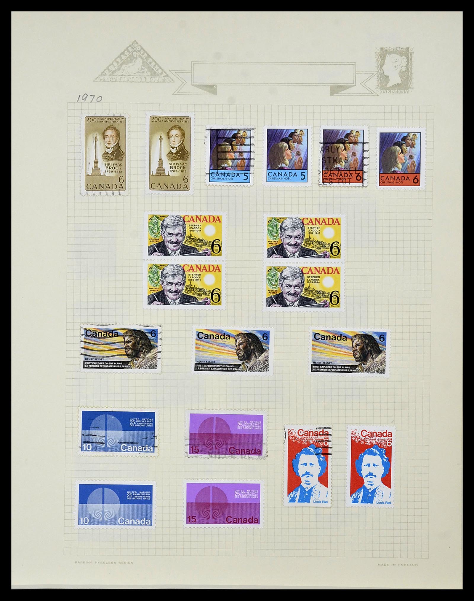 34388 053 - Postzegelverzameling 34388 Canada 1859-1980.