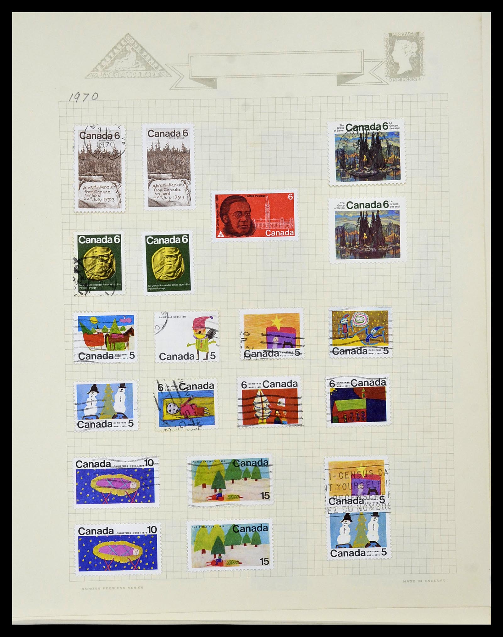 34388 054 - Postzegelverzameling 34388 Canada 1859-1980.